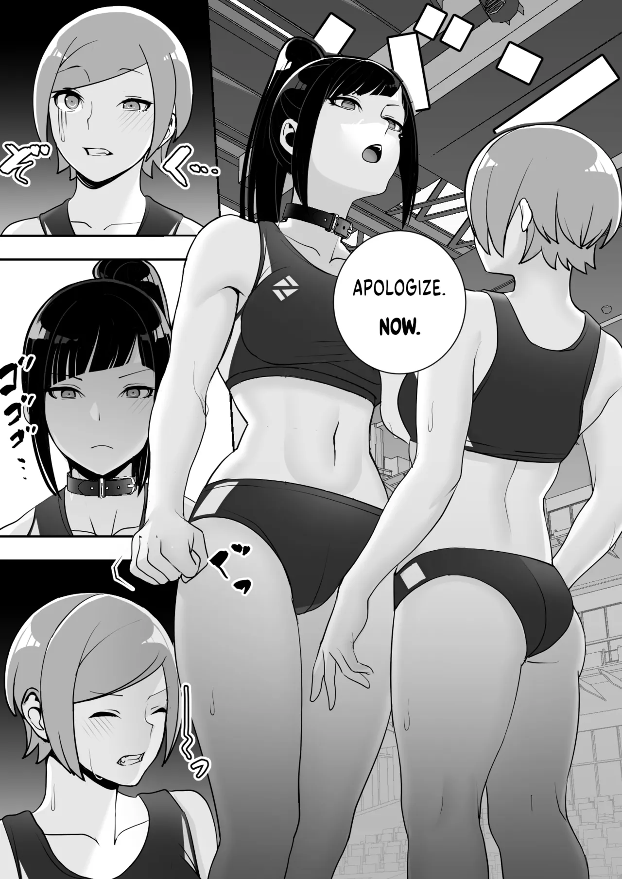 [Material Engine (Materia)] Reizoku no Kubiwa Akogare no Rikujoubu Senpai o Toraete Jibun no Konomi ni Sennou Choukyou | I Claimed my Beloved Track-and-Field Senpai and Brainwashed her into my Perfect Woman [English] page 56 original parody - leg lock big breasts hentai manga - read online free