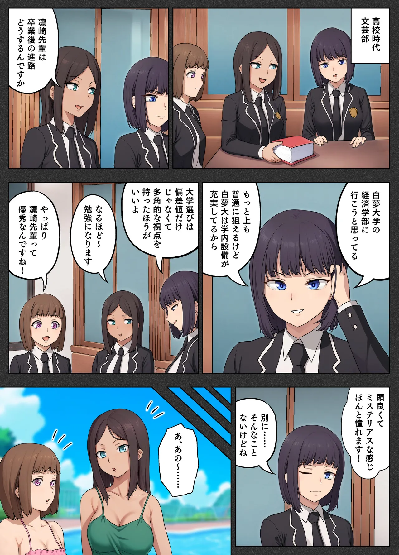 Yotsuba Rinzen to Buzama no Kōsaten page 26 original parody - swimsuit humiliation hentai manga - read online free