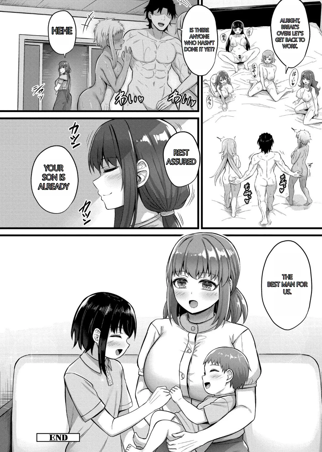 Sakusei Harem Monogatari - SAKUSEI Harem Story page 208 original parody - milf pregnant hentai manga - read online free