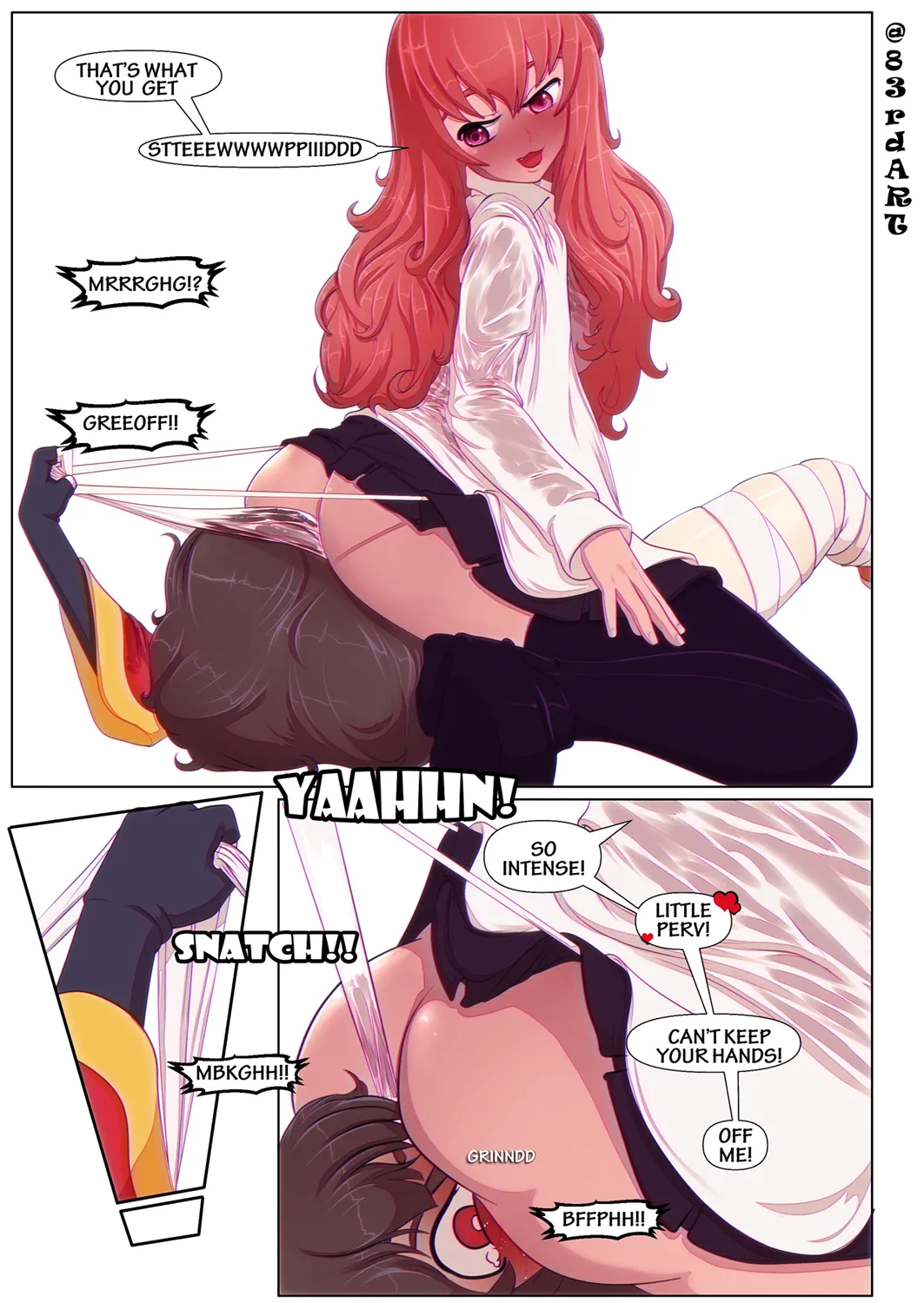 Intermittent Explosive Disorder page 52 featuring louise francoise le blanc de la valliere zero no tsukaima parody - catfight hentai manga - read online free