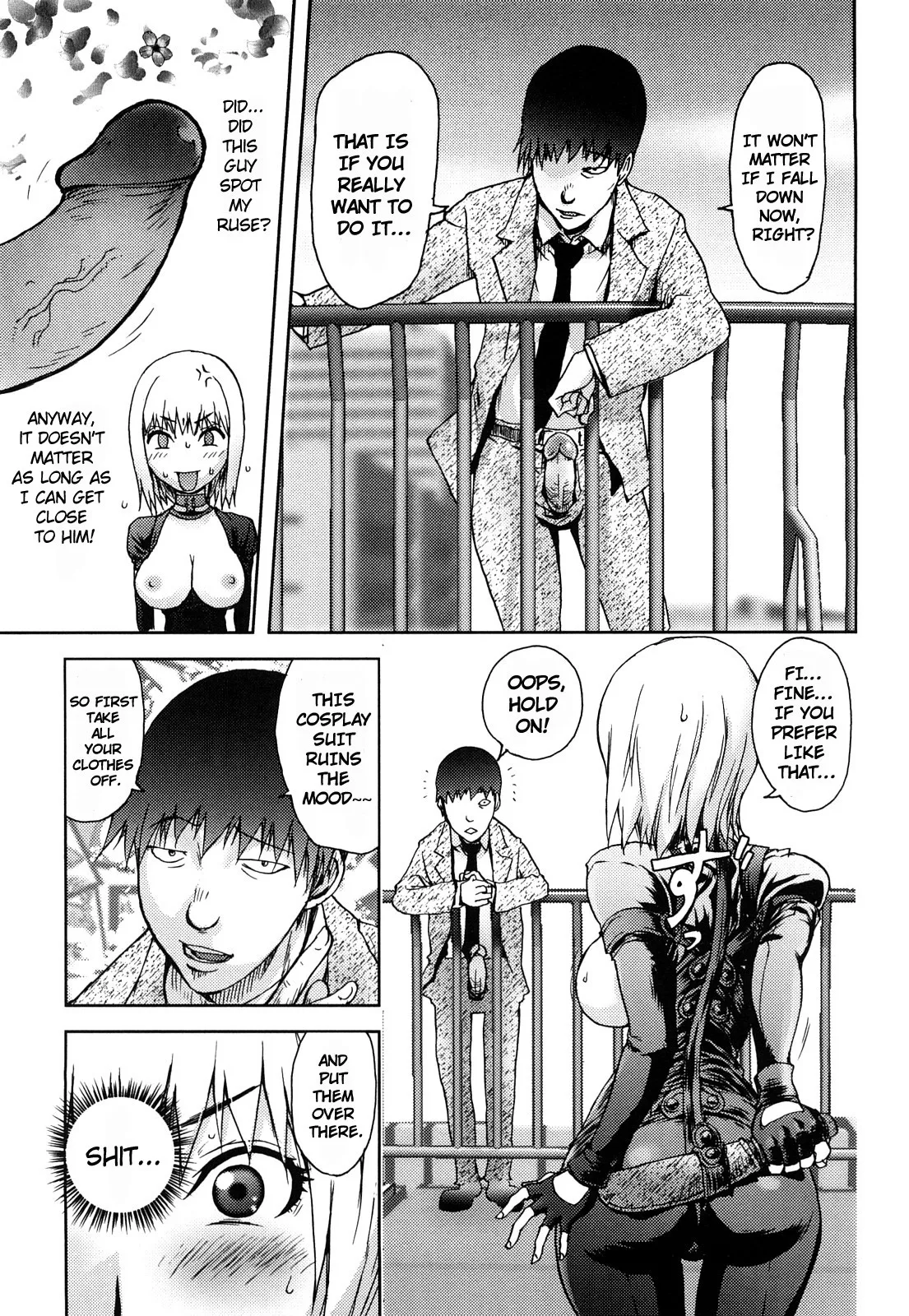 The Adventures of Suicide Man, The Woman Who Never Misses, and Hime-Chan page 13 - business suit big breasts hentai manga - read online free