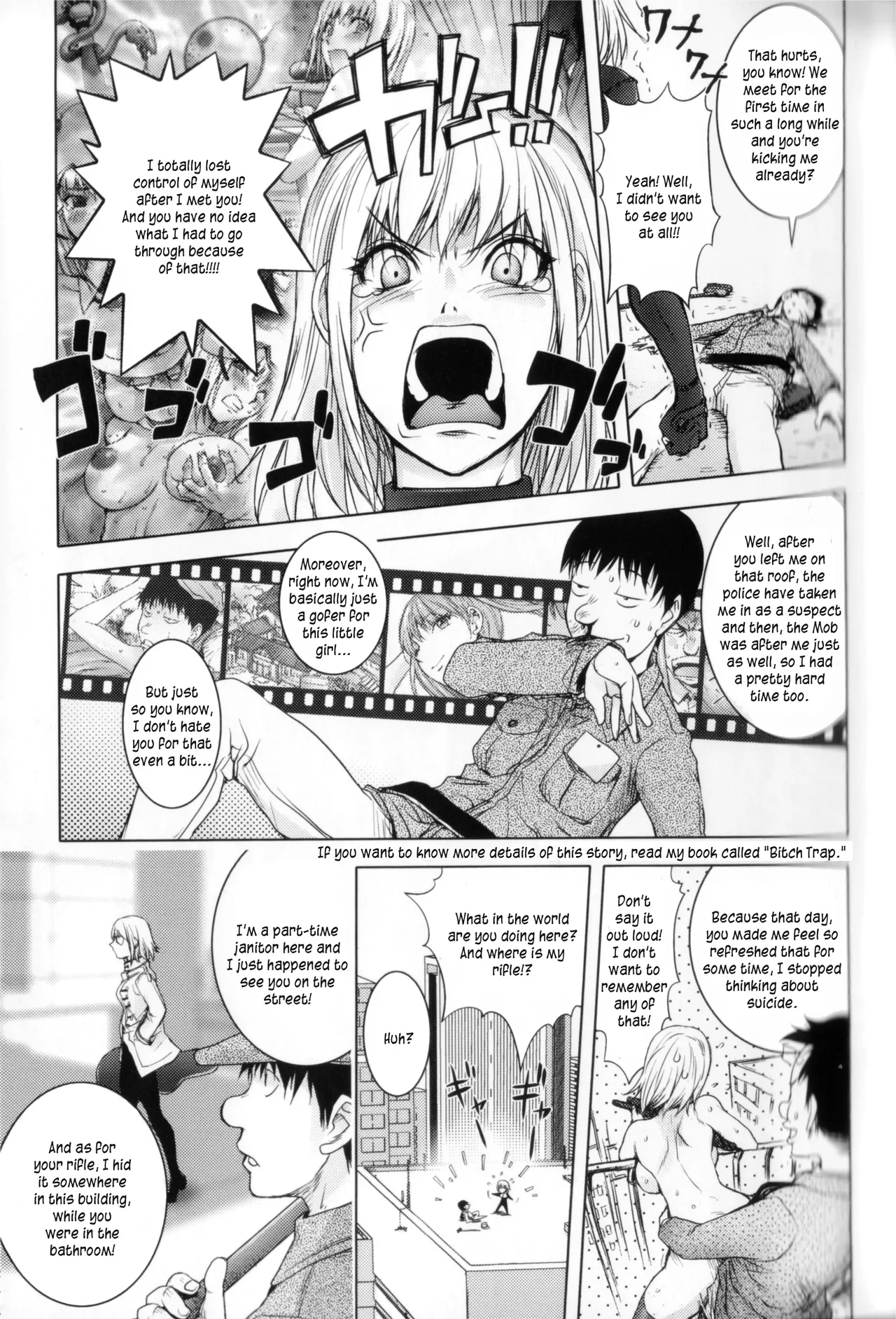 The Adventures of Suicide Man, The Woman Who Never Misses, and Hime-Chan page 83 - business suit big breasts hentai manga - read online free
