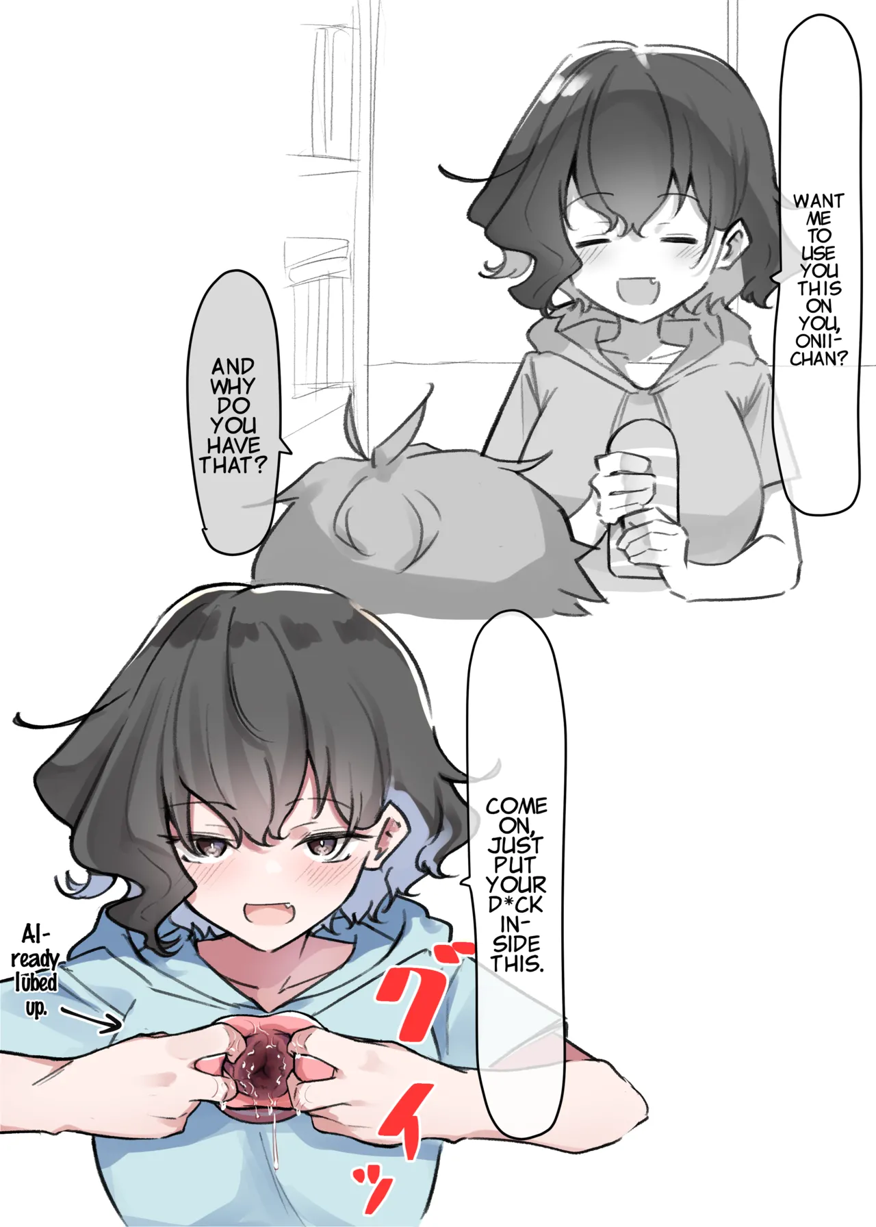 [MM] Imouto Series | Kiss-loving Mei-chan page 62 - kissing onahole hentai manga - read online free