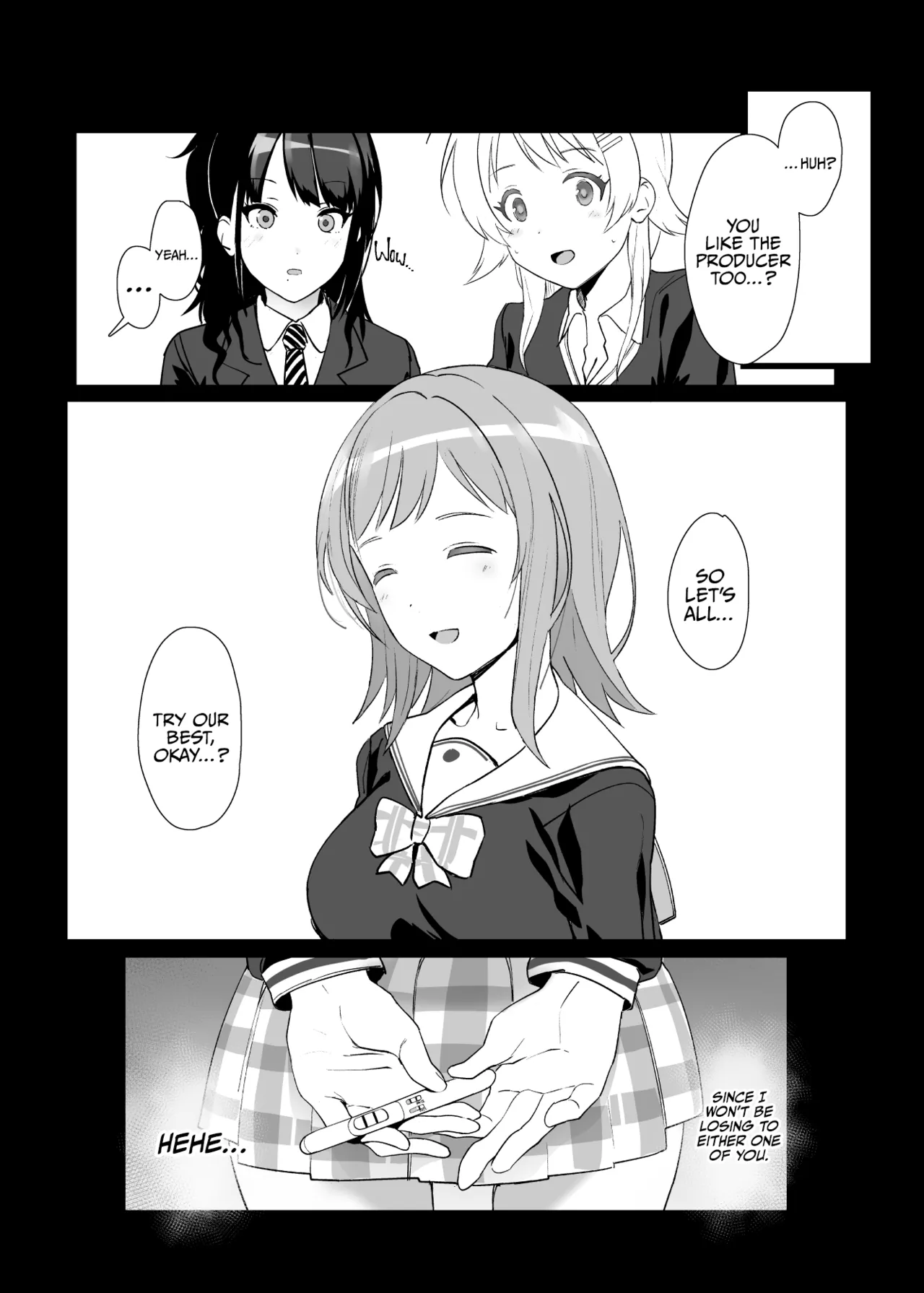 Sakuragi Mano no Renai Jijou | Of Sakuragi Mano's Love page 22 featuring producer the idolmaster parody - kissing netorare hentai manga - read online free