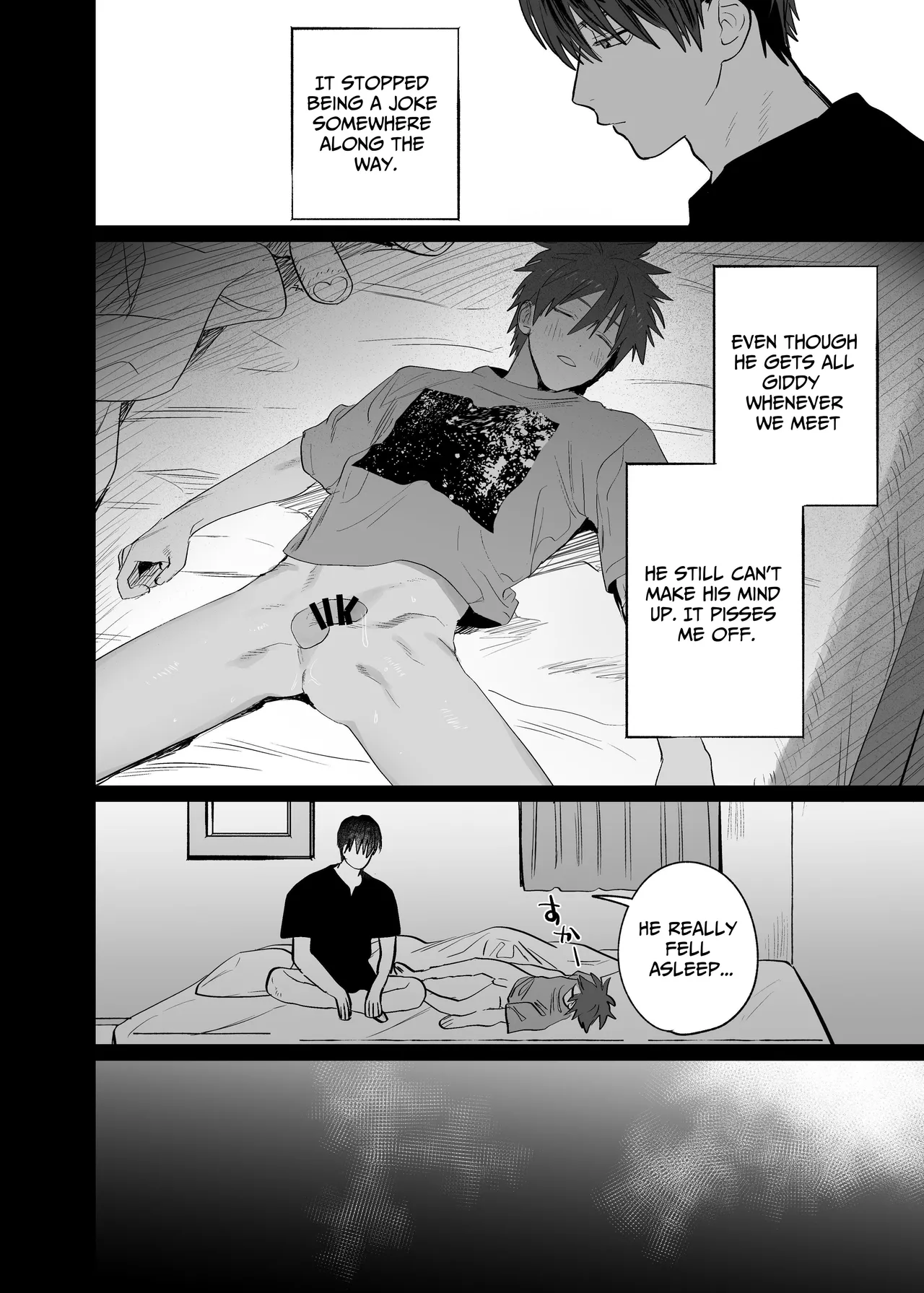 [10-jikan Suimin (nocori)] Fujun Osu Ana Kouyuu 3 -Himitsu no Sakusen Hen- | Illicit Bromance 3 -Secret Operation- [English] page 58 original parody - anal multi-work series hentai manga - read online free
