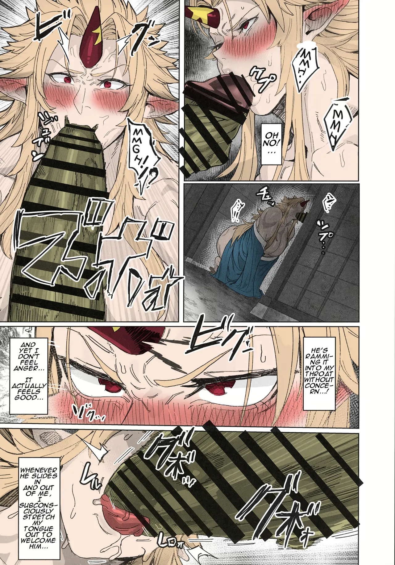 Yuugi Locked In A Grapple With An Orc 2 page 14 featuring yuugi hoshiguma touhou project parody - orc full color hentai manga - read online free