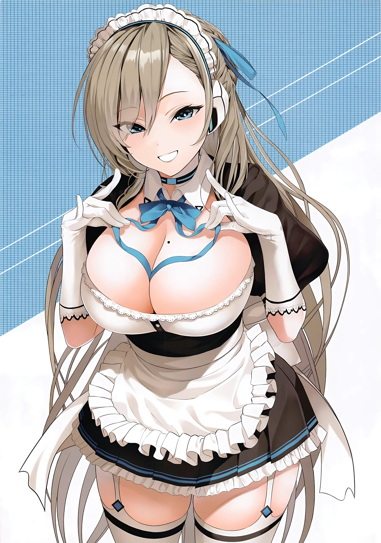 (C102) [Newton's Apple (Inuzumi Masaki)] Goshujin-sama to Manatsu no Asedaku Gohoushi -Kyouei Mizugi Hen- (Blue Archive) [Chinese] [萌意永久个人汉化] page 15 featuring asuna ichinose blue archive parody - big breasts swimsuit hentai manga - read online free