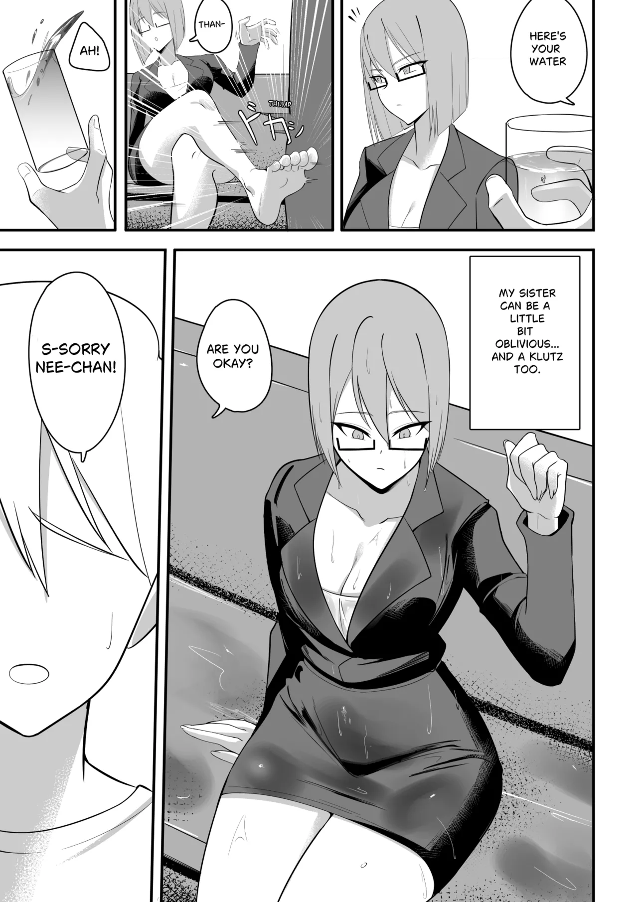 [Sorabluesky] Bukiyou de Eroi Rinjin Sayuri-san | My Clumsy and Erotic Neighbor Sayuri-san [English] page 18 original parody - big breasts glasses hentai manga - read online free