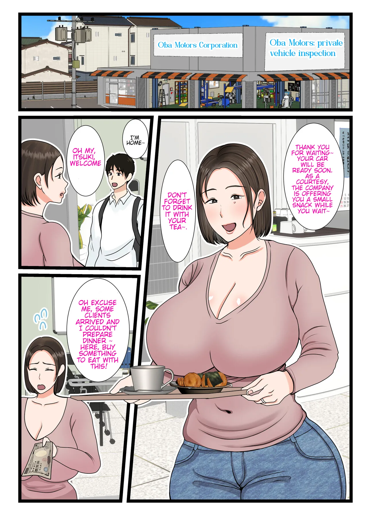 [Benii Kenkyuujo (Benisairo)] Ooba-san-chi no Okaa-san ~Musuko no Wagamama ni Juujun na Nichijou~ | The mother of the Oba Household ~A Daily Routine of Submission to her Son's Indulgences~ [English] - Page 3