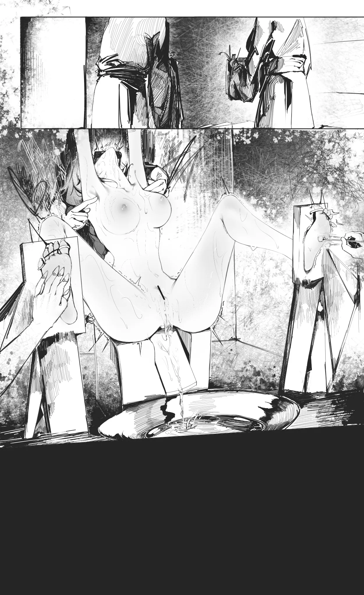 Raiden Shogun and Yae Miko page 25 featuring raiden shogun genshin impact parody - group tickling hentai manga - read online free