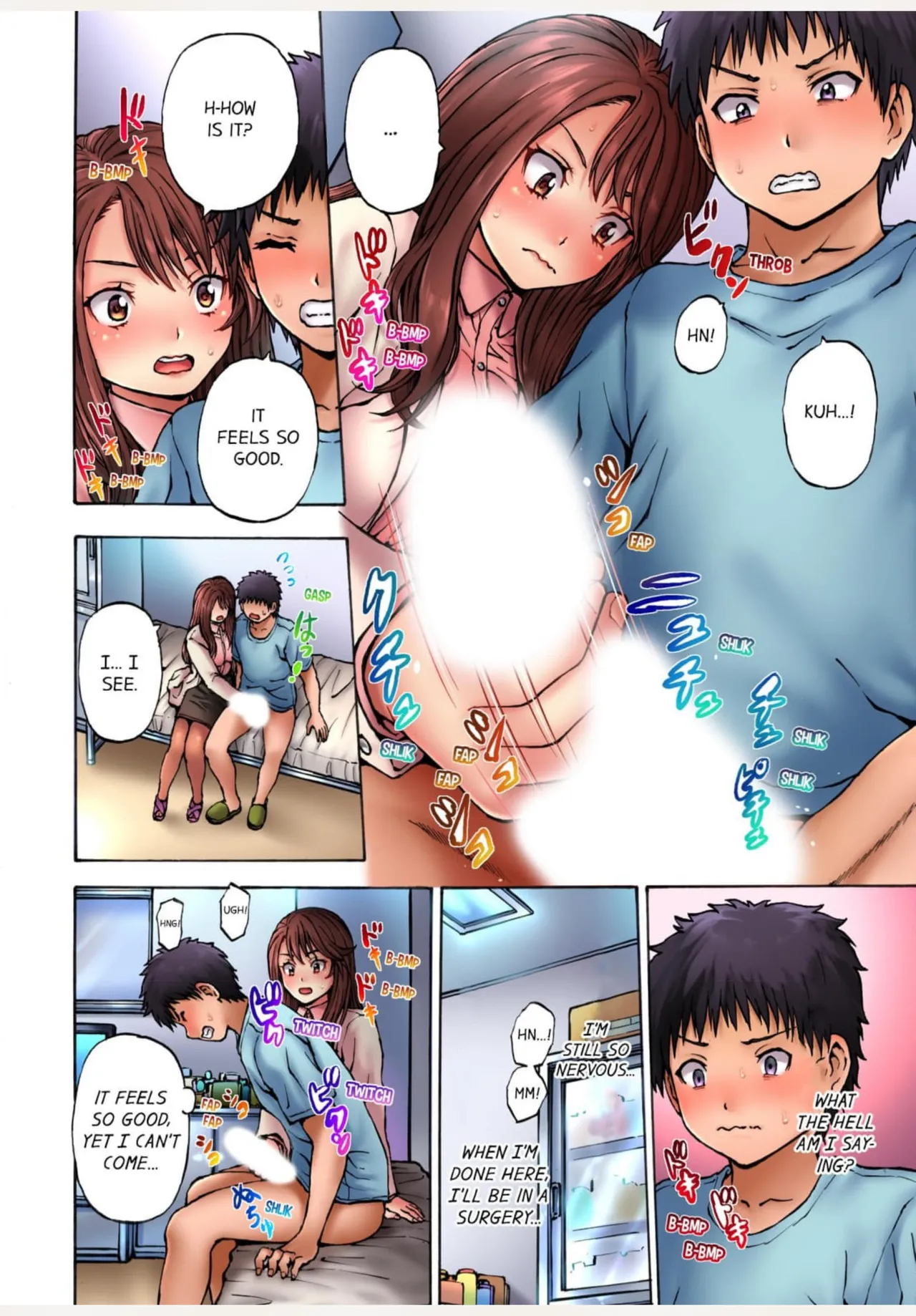 [Hirosan] Muke☆Chin ~Kaa-san no Naka de Honban Tokkun~ 1 | Sexy Time With My Stepmom 1 [English] page 13 - handjob inseki hentai manga - read online free