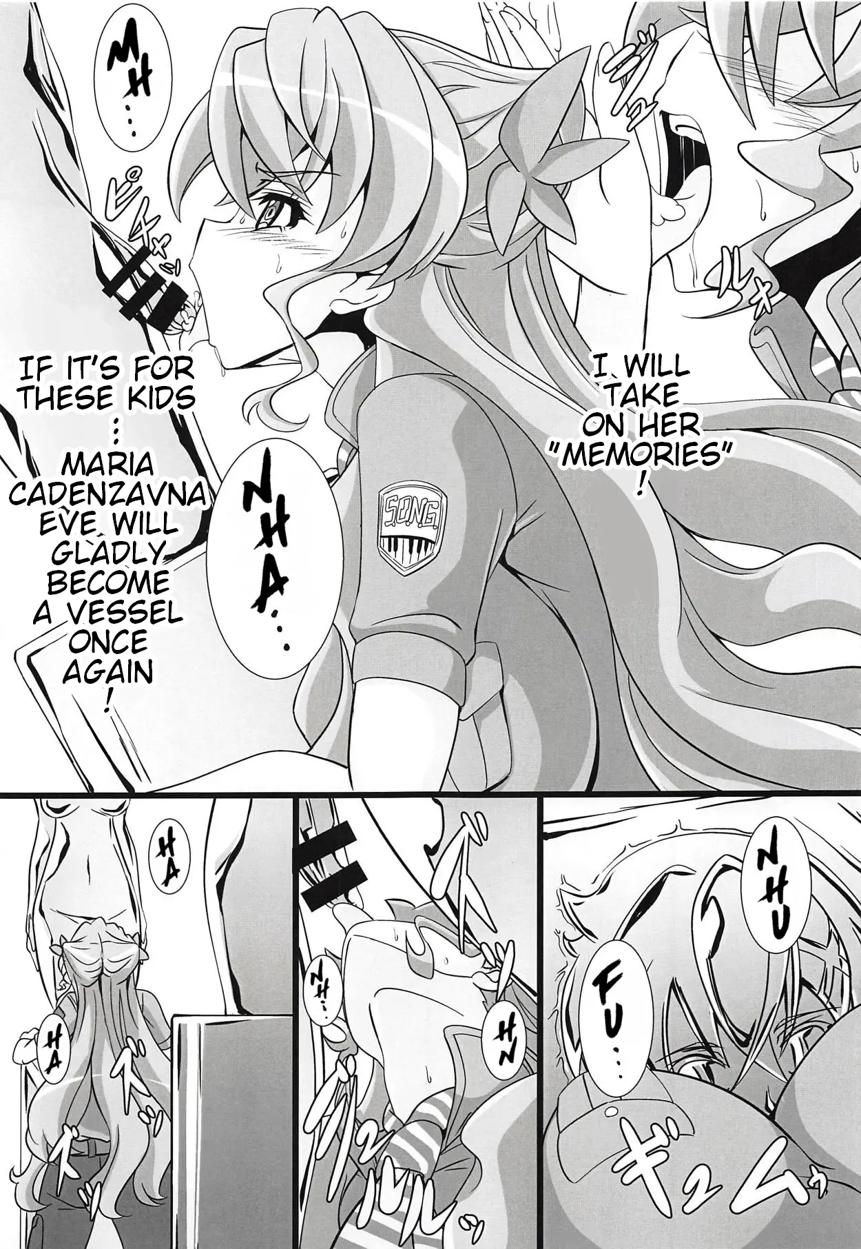 Bessatsu Comic Zessyo Moreugesseoyo Goudoubon page 28 featuring chris yukine senki zesshou symphogear parody - futanari big breasts hentai manga - read online free