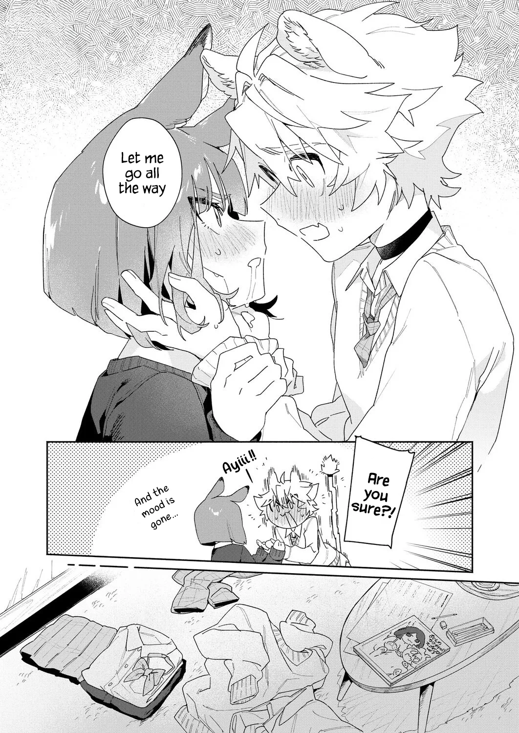 [usachanGET] Kimi no Koe de Boku o Tokashite ~ Lion-kun no Binkan na Omimi~ | Melt me with your voice - Lion-kun's sensitive ears ♡ [English] [Lunaslurp] page 23 original parody - schoolboy uniform femdom hentai manga - read online free