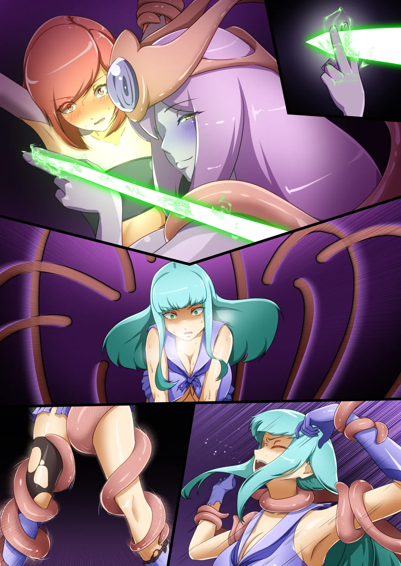 Uchi no Ko ga Ecchi na Teki to Tatakatte Haiboku suru Hanashi page 49 original parody - futanari kissing hentai manga - read online free