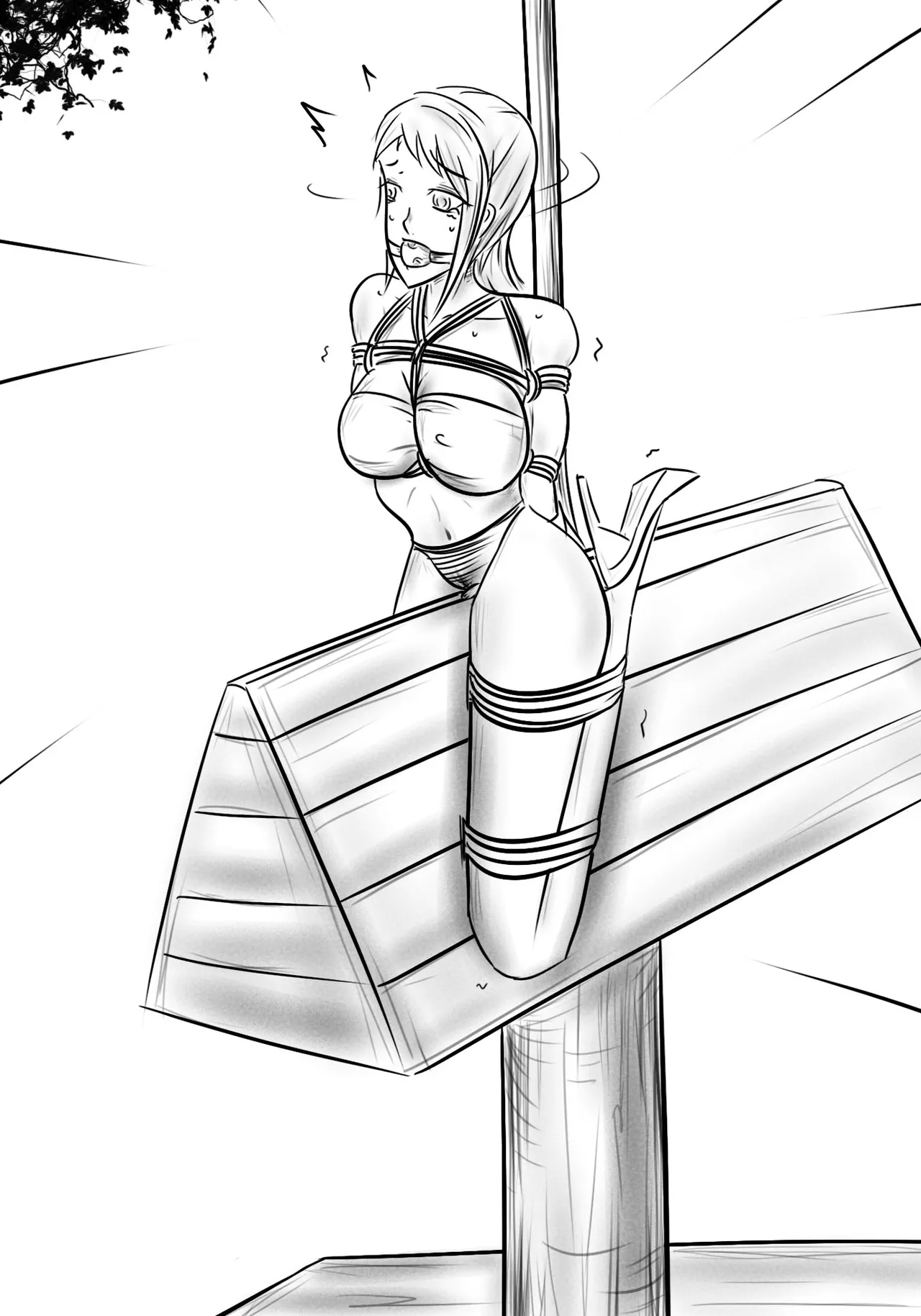 拘束学院 page 19 - gag bondage hentai manga - read online free