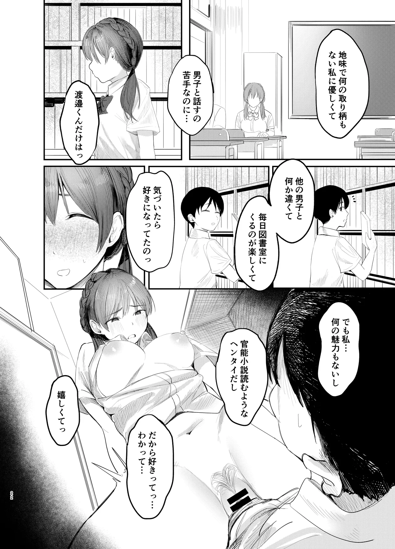 Fumizuki Momoka wa Bunsei Ryoudou page 21 original parody - big breasts schoolgirl uniform hentai manga - read online free