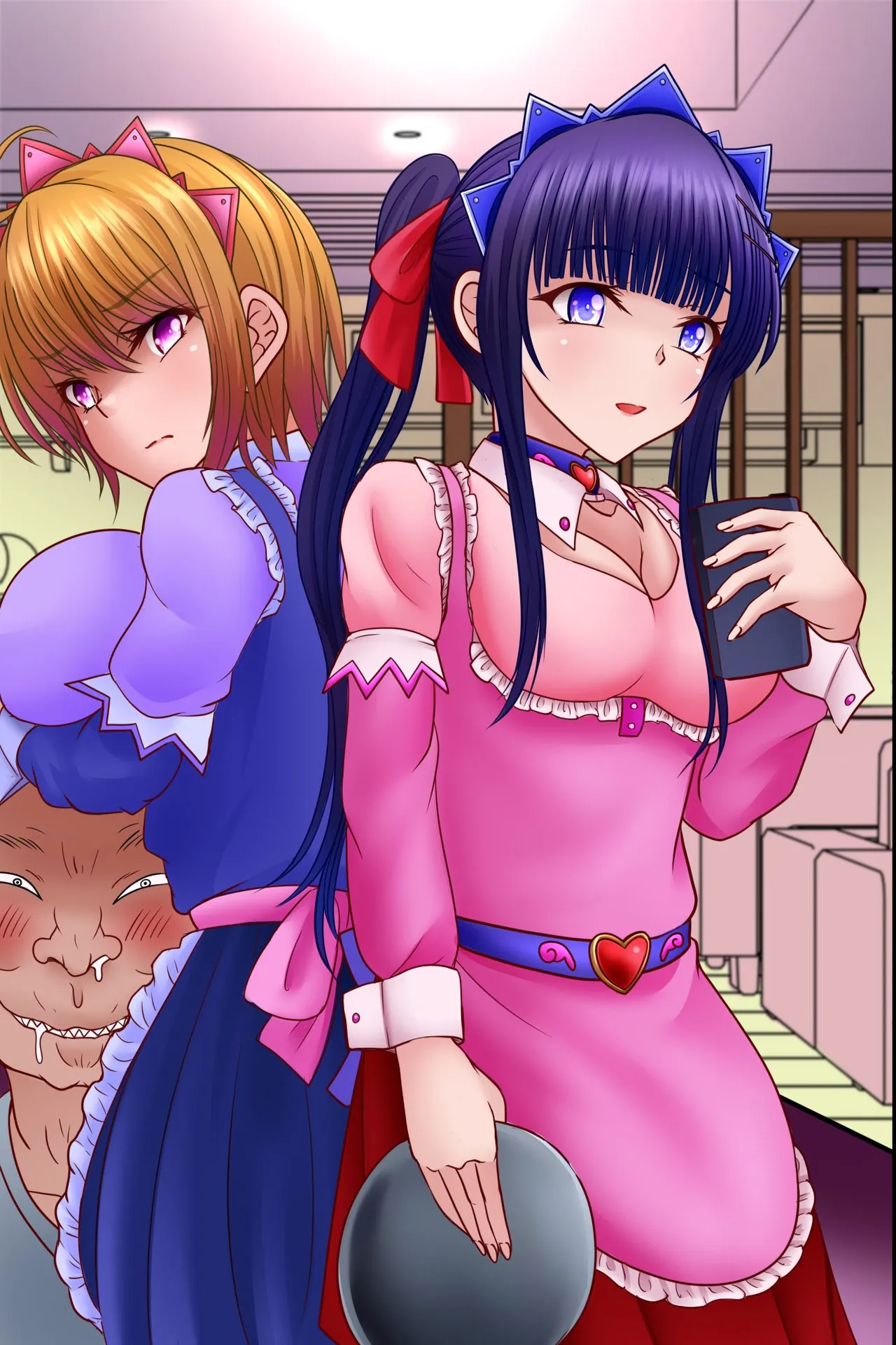 Kanban Musume-tachi o Ore Senyou no Nikubenki ni Shita Hanashi. Mitsumeru dake de Onna o Soku Hatsujou Saserareru Chikara o Te ni Ireta! page 53 original parody - mind control full color hentai manga - read online free