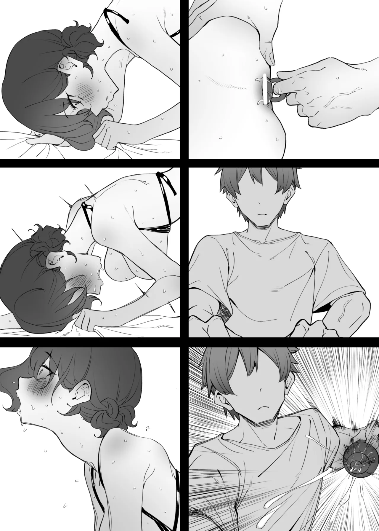 Berochuu Daisuki Mei-chan page 343 original parody - kissing big breasts hentai manga - read online free