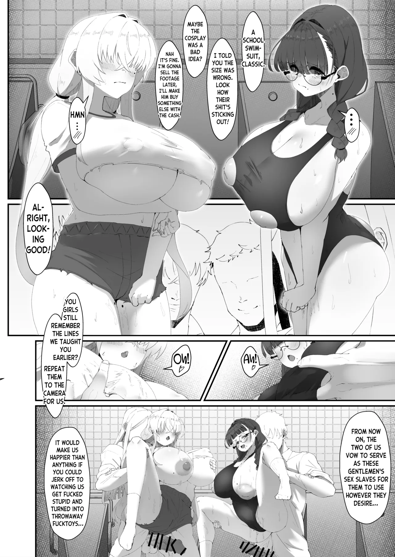 [Yotsuba no Suisou (FoN)] Koko de no Ohanashi wa Subete Mousou desu!! Jimi Kyonyuu Megane-chan to Mekakure Kyonyuu Gal-chan Futari no Yoru no Mousou Waidan | The Stories Depicted Here Are All Just Fantasies!! Plain Big Titty Glasses-chan and Covered-Eyes Big Titty Gyaru-chan's Night of Dirty Gossip [English] [skibidibenki] [Digital] page 26 original parody - big breasts mmf threesome hentai manga - read online free