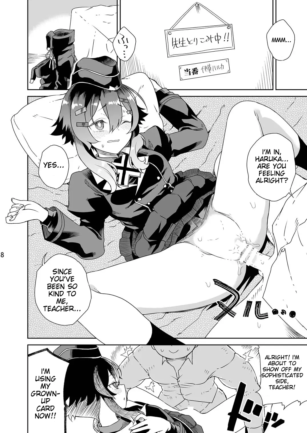 Sensei ni  Goaisatsu o | A GREETING TO THE TEACHER page 10 featuring sensei blue archive parody - nakadashi sole female hentai manga - read online free