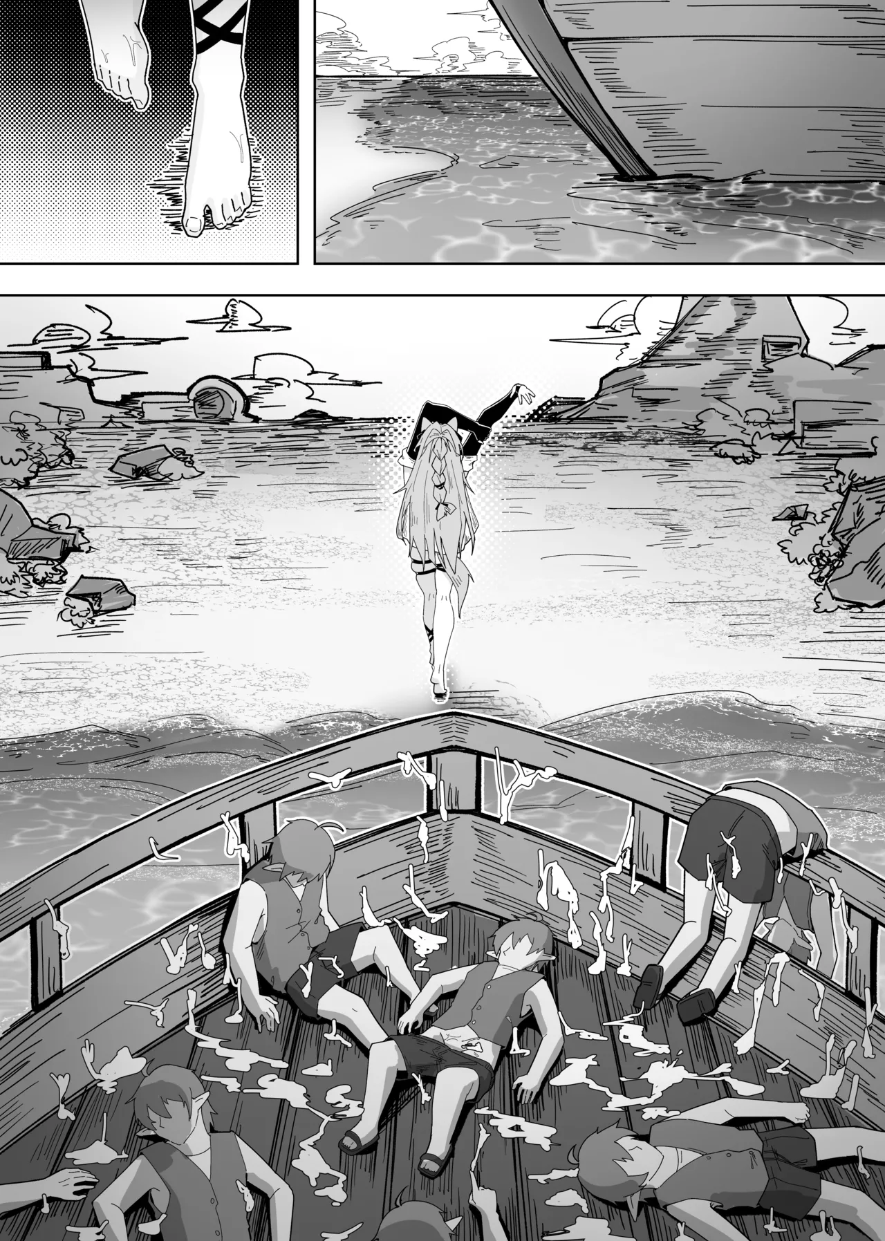 KnightFault（ダスク）·鸿雪大战小杜林（明日方舟同人H·LC整合汉化组获权代发） page 53 featuring pozemka arknights parody - uncensored hentai manga - read online free