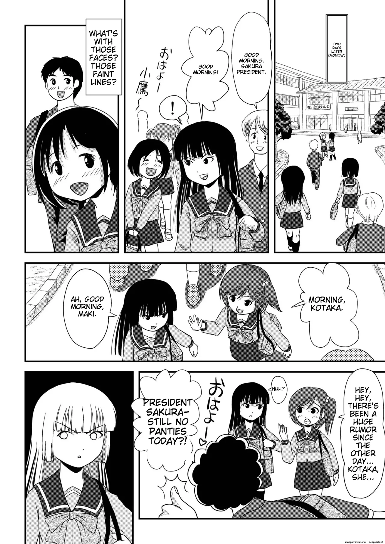 Sakura Kotaka no Roshutsubiyori 2 page 22 original parody - schoolgirl uniform exhibitionism hentai manga - read online free