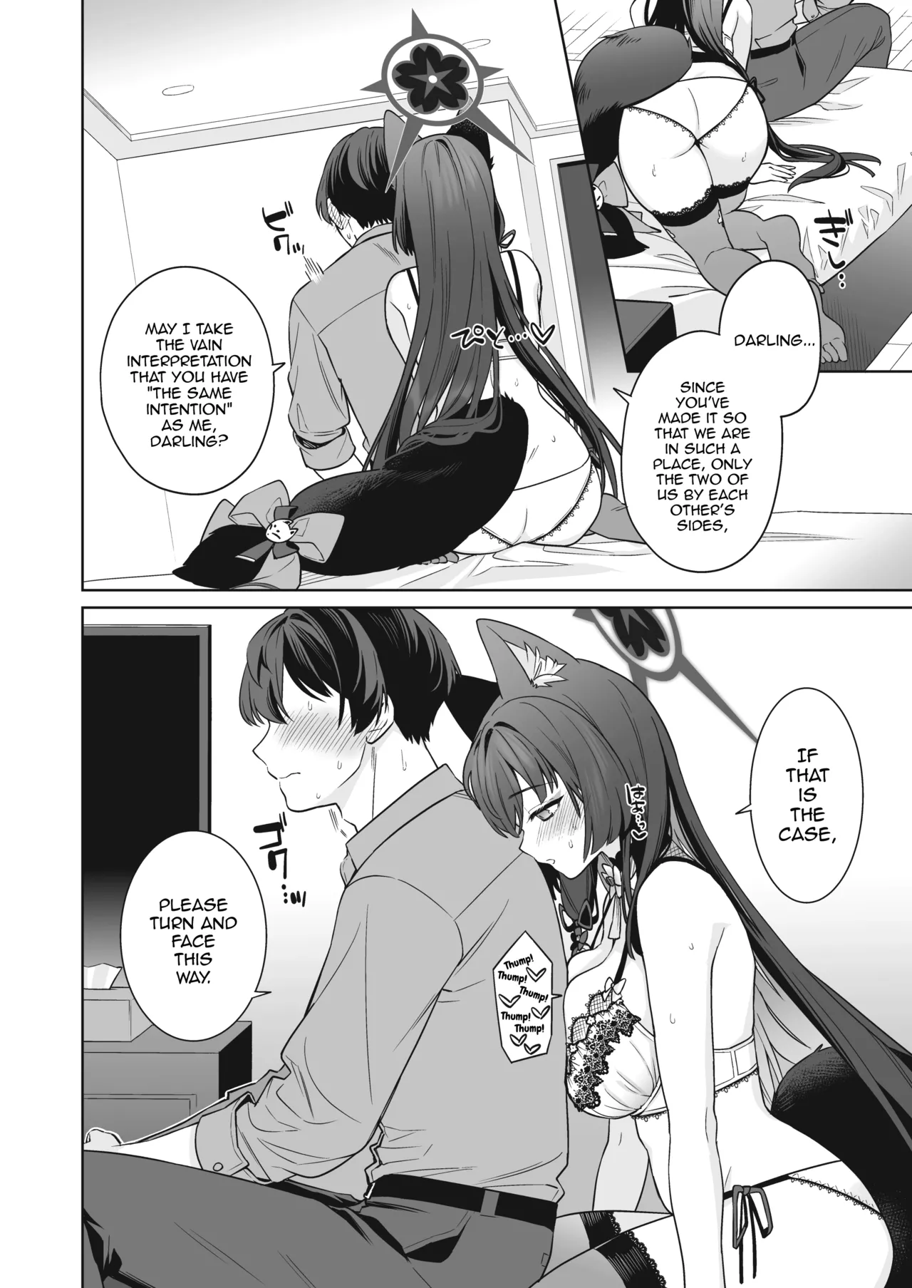 [NOMIYAGUMI (Ichinomiya)] Junjou Renjou Hatsujou Kitsune -3- | Pure♥Lovestruck♥Fox in Heat -3- (Blue Archive) [English] [mysterymeat3] [Digital] page 15 featuring sensei blue archive parody - big breasts nakadashi hentai manga - read online free