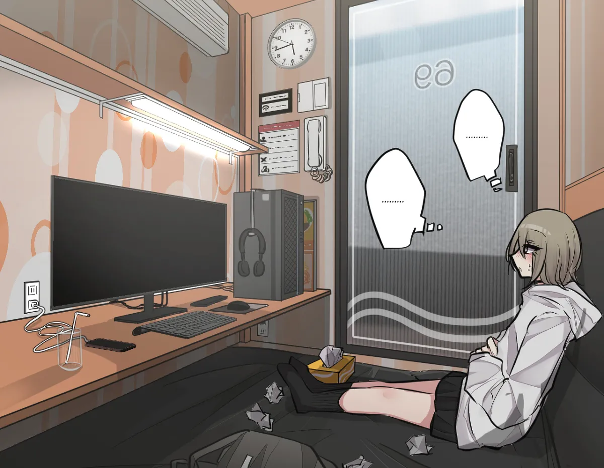 Best Friend-Chan Masturbating in an Internet Cafe - Page 11