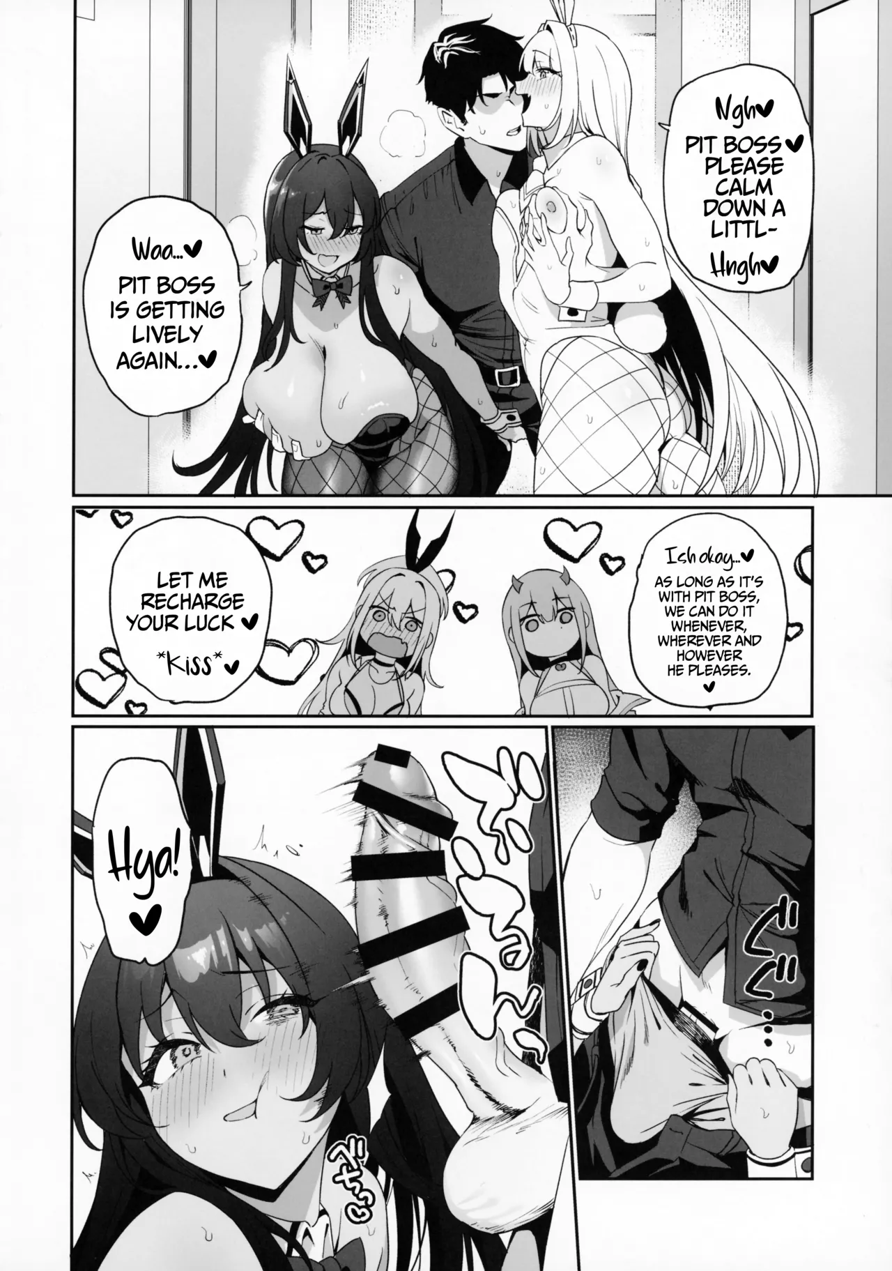 BUNNIES SHOWDOWN page 13 featuring blanc goddess of victory nikke parody - big breasts group hentai manga - read online free