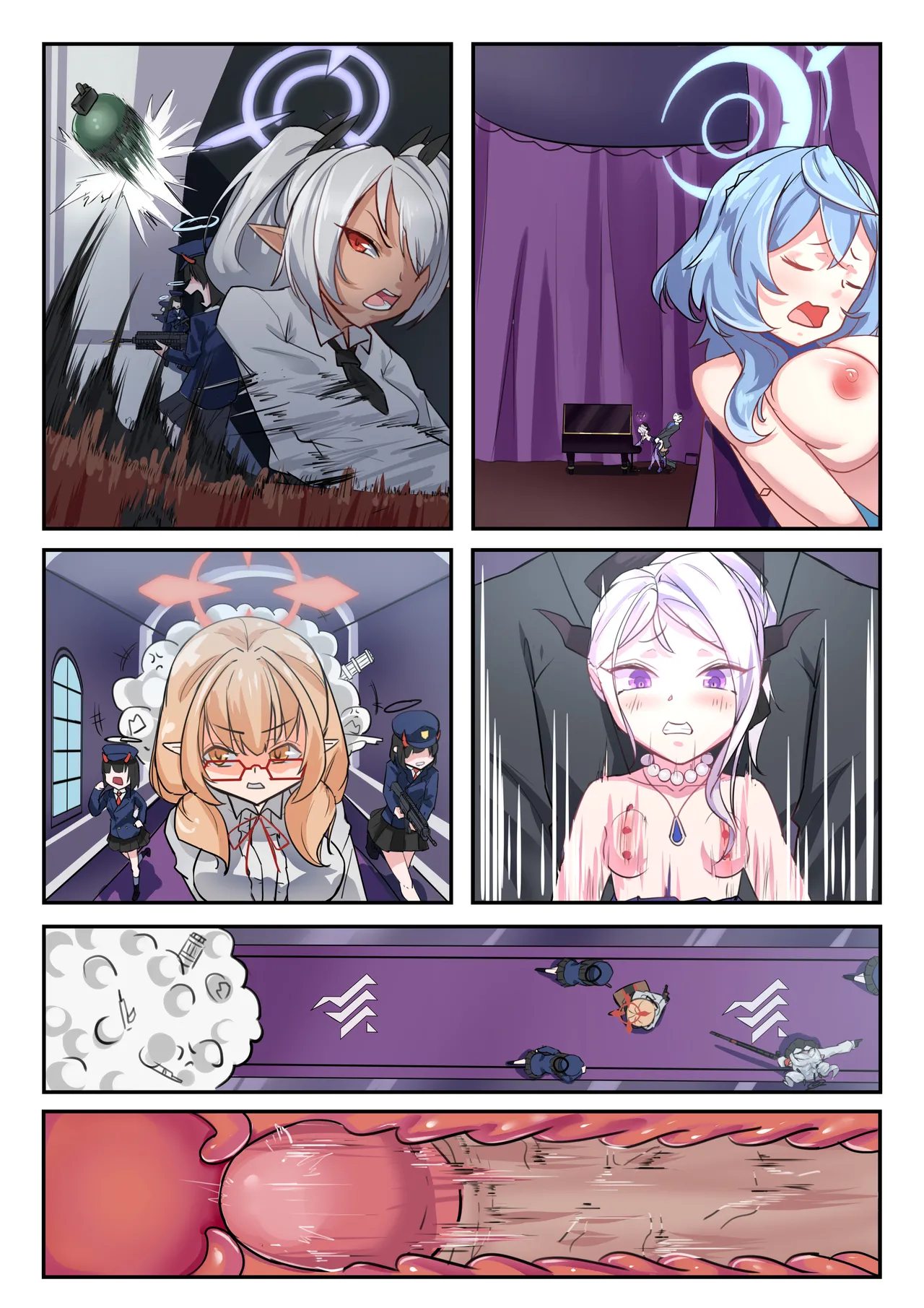 她们的小插曲 page 24 featuring hina sorasaki blue archive parody - uncensored full color hentai manga - read online free