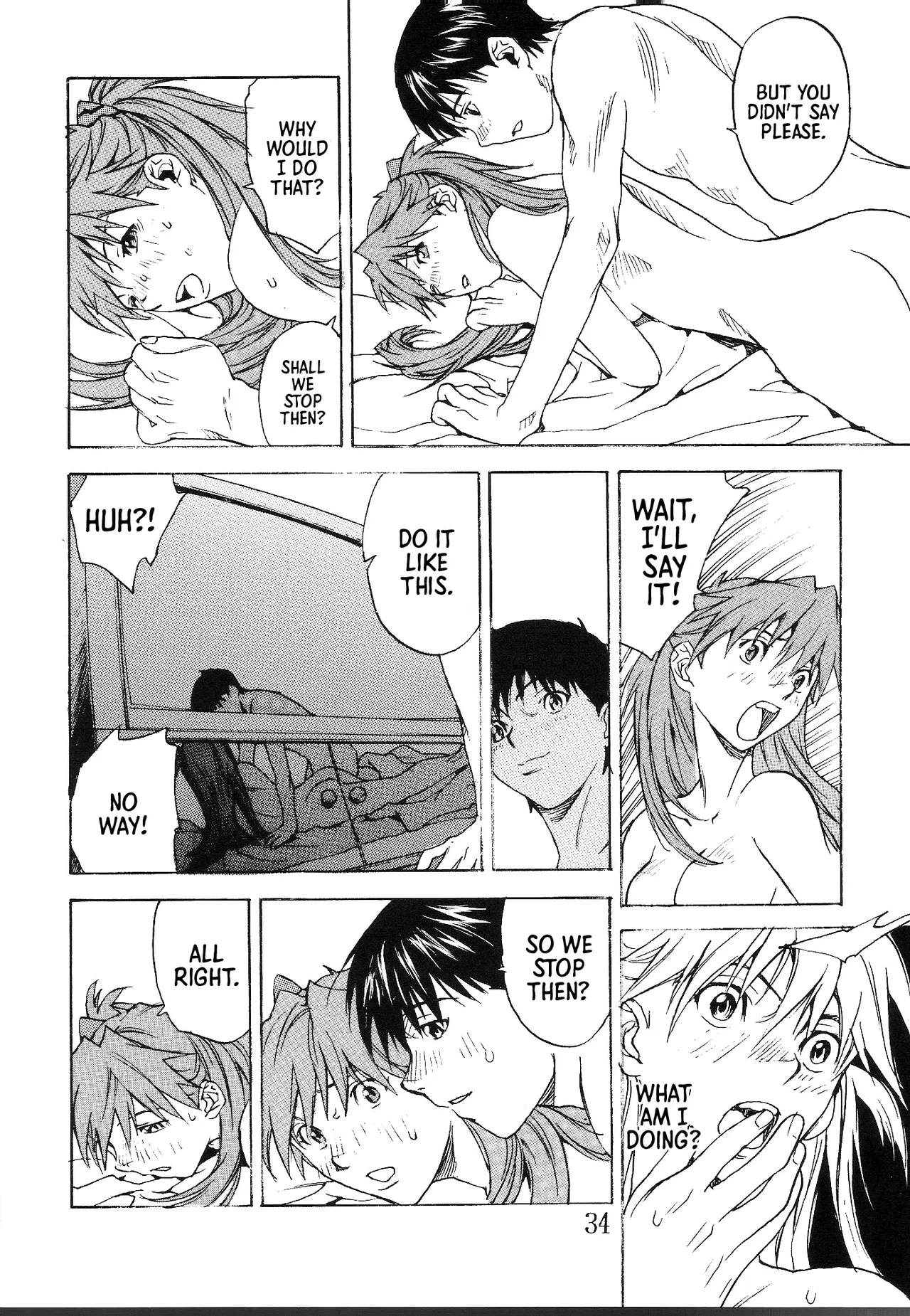 SYNCHROCORD 2 page 33 featuring shinji ikari neon genesis evangelion parody - sole female sole male hentai manga - read online free