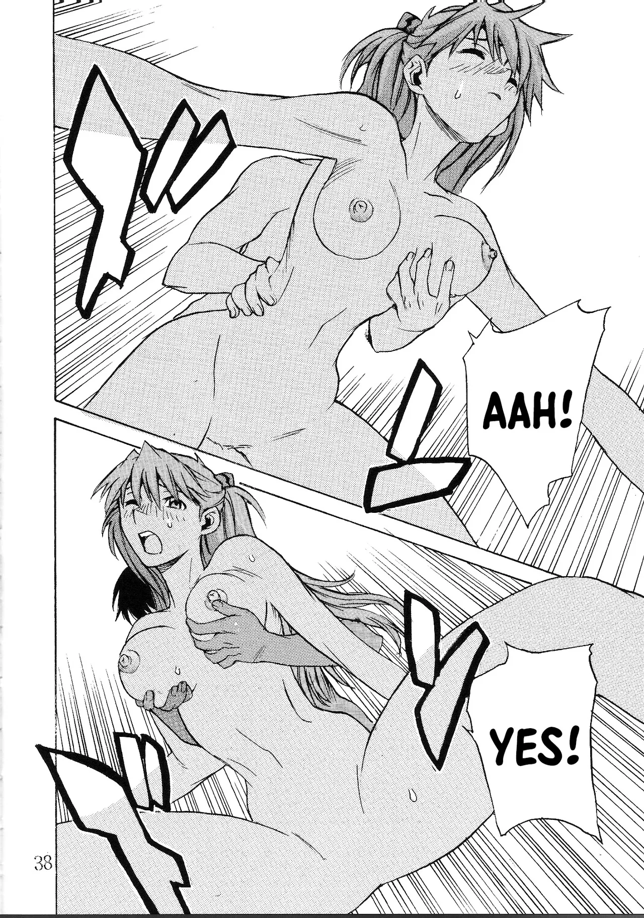 SYNCHROCORD 2 page 37 featuring shinji ikari neon genesis evangelion parody - sole female sole male hentai manga - read online free