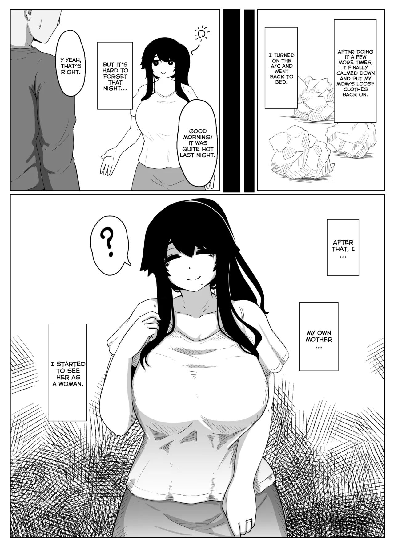 Oyasumi, Okaa-san I | Good Night, Mom I page 26 original parody - sole female sole male hentai manga - read online free