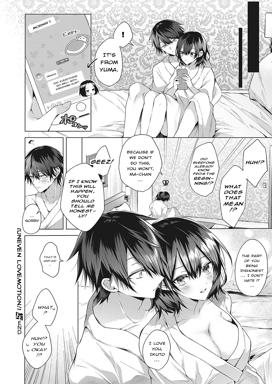 OUTOTSU Lovemotion! | Uneven Lovemotion! page 32 - kissing big breasts hentai manga - read online free
