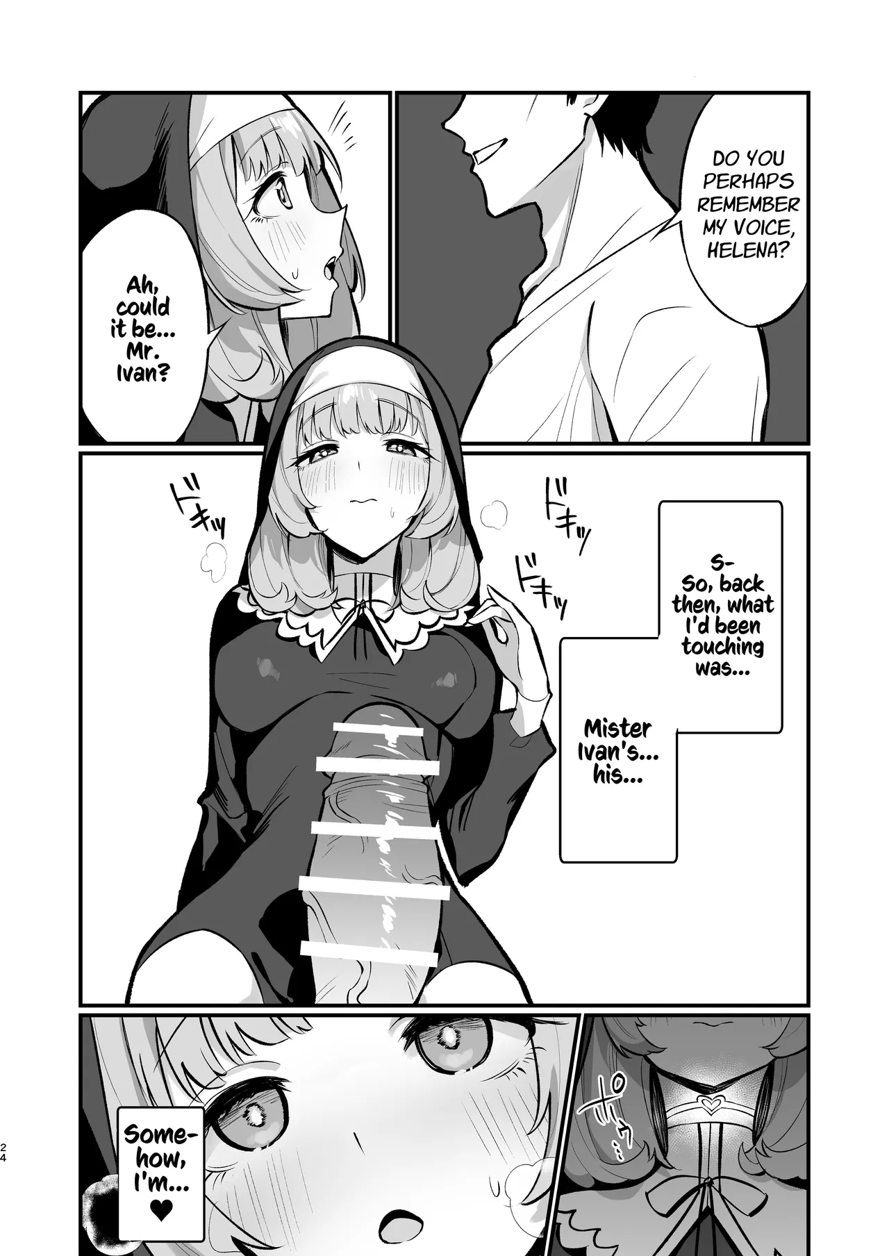 [Unahouse (Unacchi)] Sister Kanzen Haiboku. ~Muchi na Sister ga honnou de Hatsujo Koubi Surumade~ | A Sister's Absolute Defeat: Until an Innocent Nun Enters Heat and Indulges in Passionate Mating Sex [English] [Kusanuu] [Digital] page 24 original parody - sole female sole male hentai manga - read online free