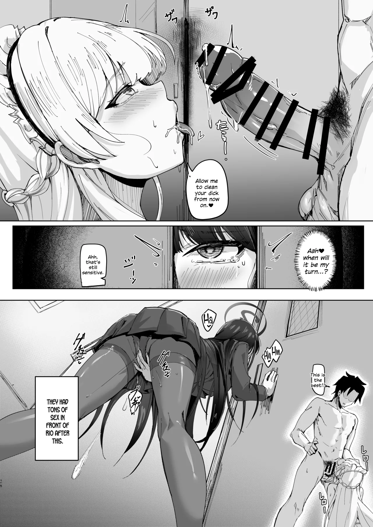 Secret Affection page 27 featuring sensei blue archive parody - maid kissing hentai manga - read online free