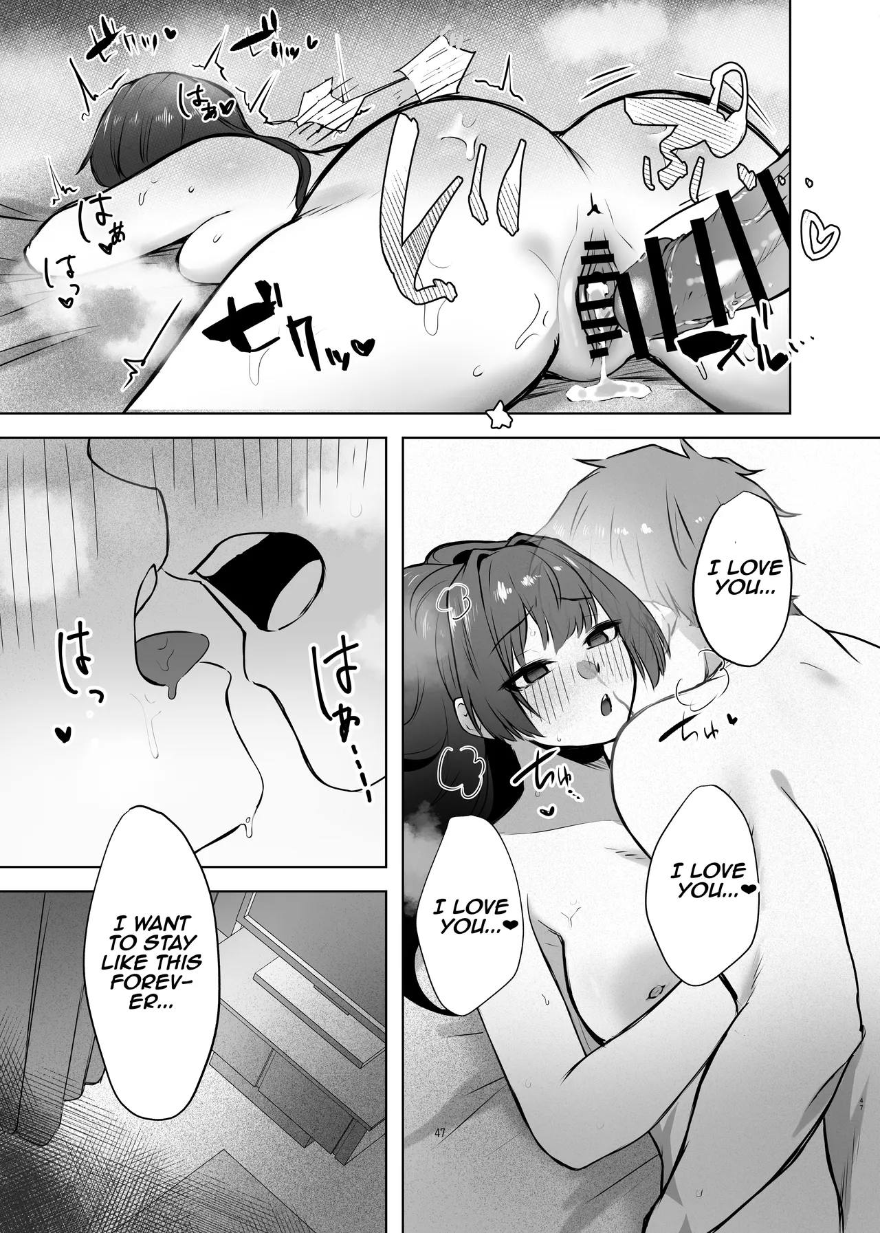 Osananajimi JK ga Dosukebe ni Seichou shita no de Sotsugyou Ichalove SEX suru Hanashi | The story of a childhood  friend who has grown up to be perverted, so they have graduation lovey-dovey sex page 48 original parody - sole female sole male hentai manga - read online free