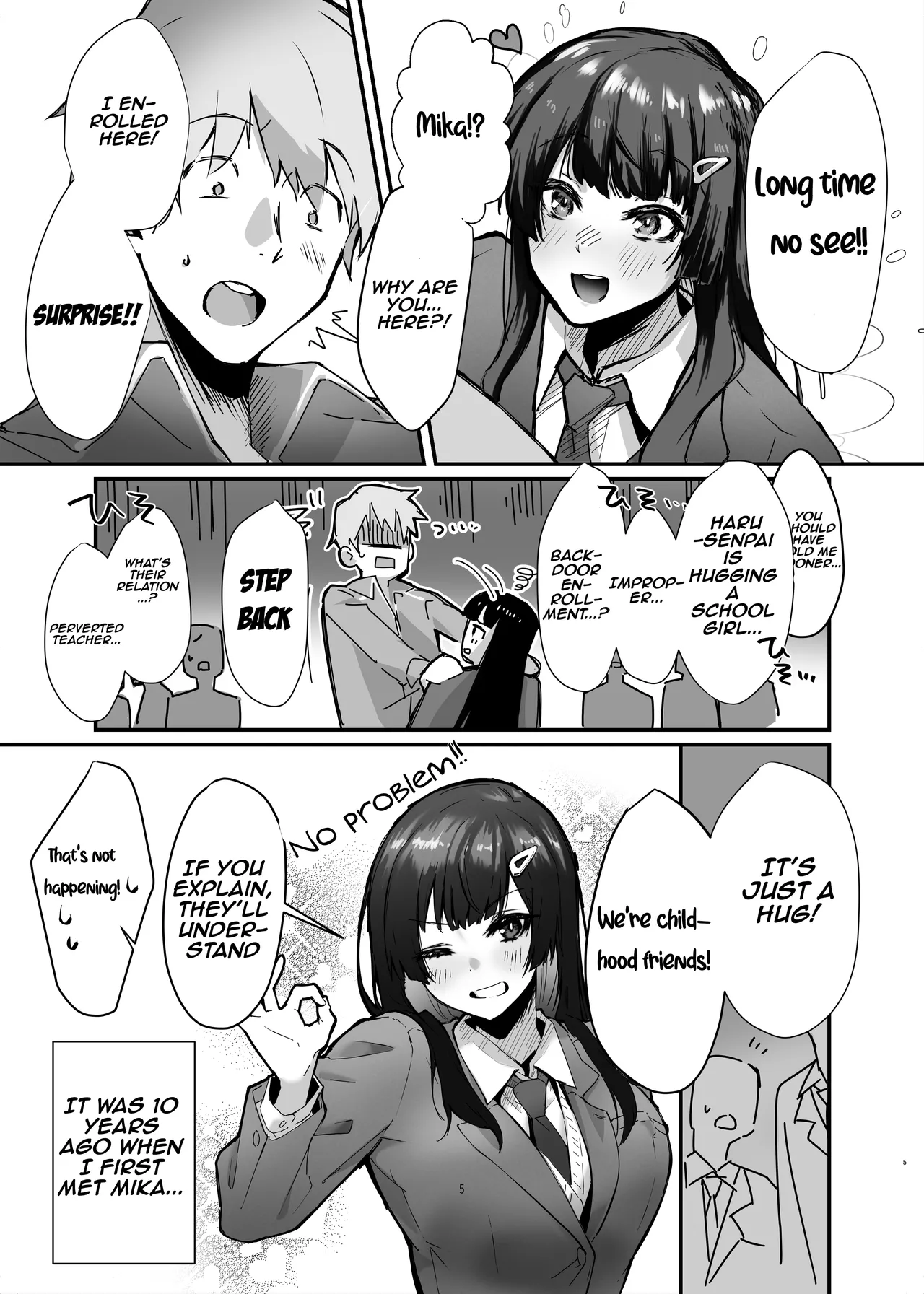 Osananajimi JK ga Dosukebe ni Seichou shita no de Sotsugyou Ichalove SEX suru Hanashi | The story of a childhood  friend who has grown up to be perverted, so they have graduation lovey-dovey sex - Page 6