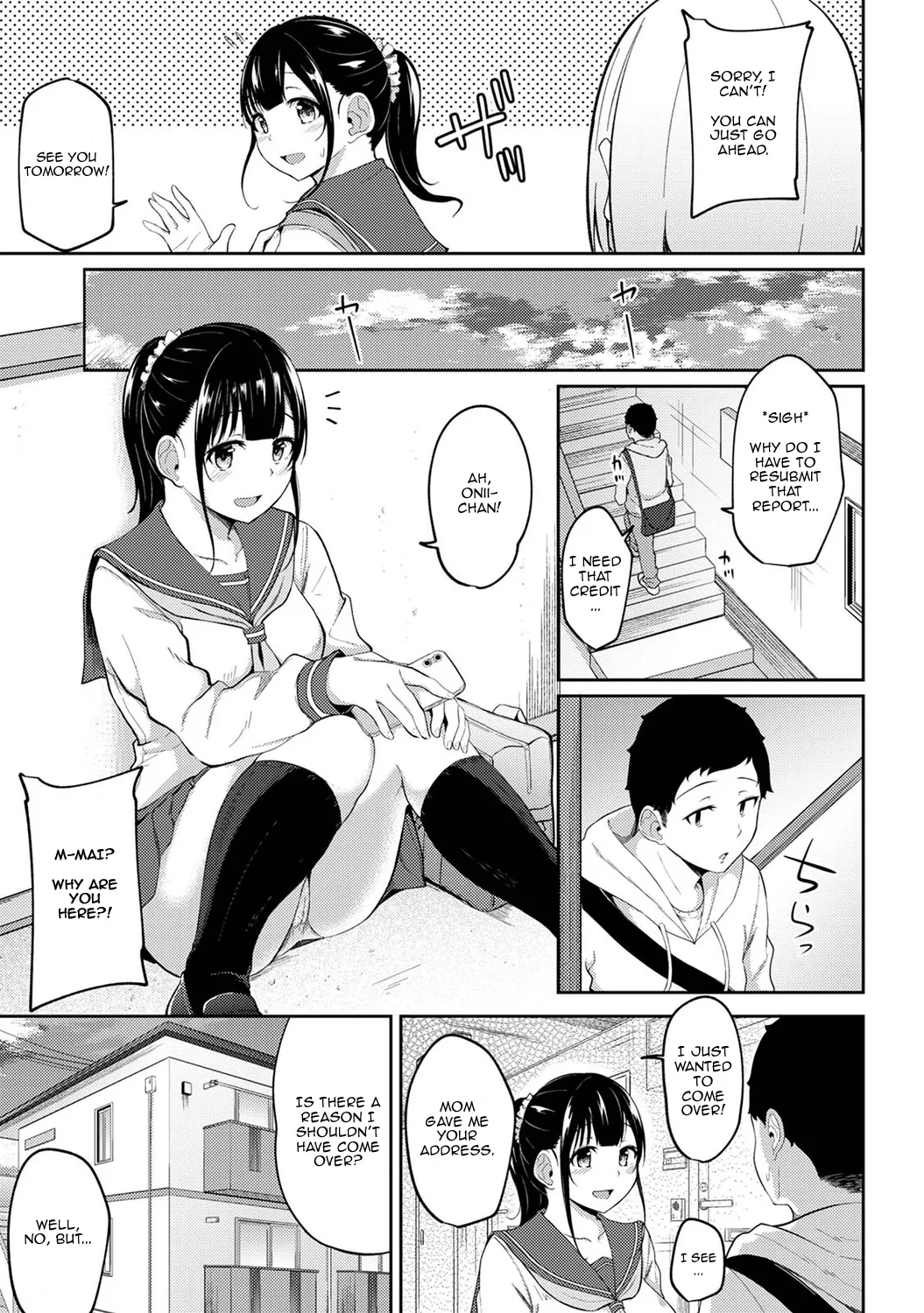Asa Okitara Imouto ga Hadaka Apron Sugata datta node Hamete Mita | I Woke Up to my Naked Apron Sister and Tried Fucking Her Ch. 1-15 page 76 - squirting sweating hentai manga - read online free