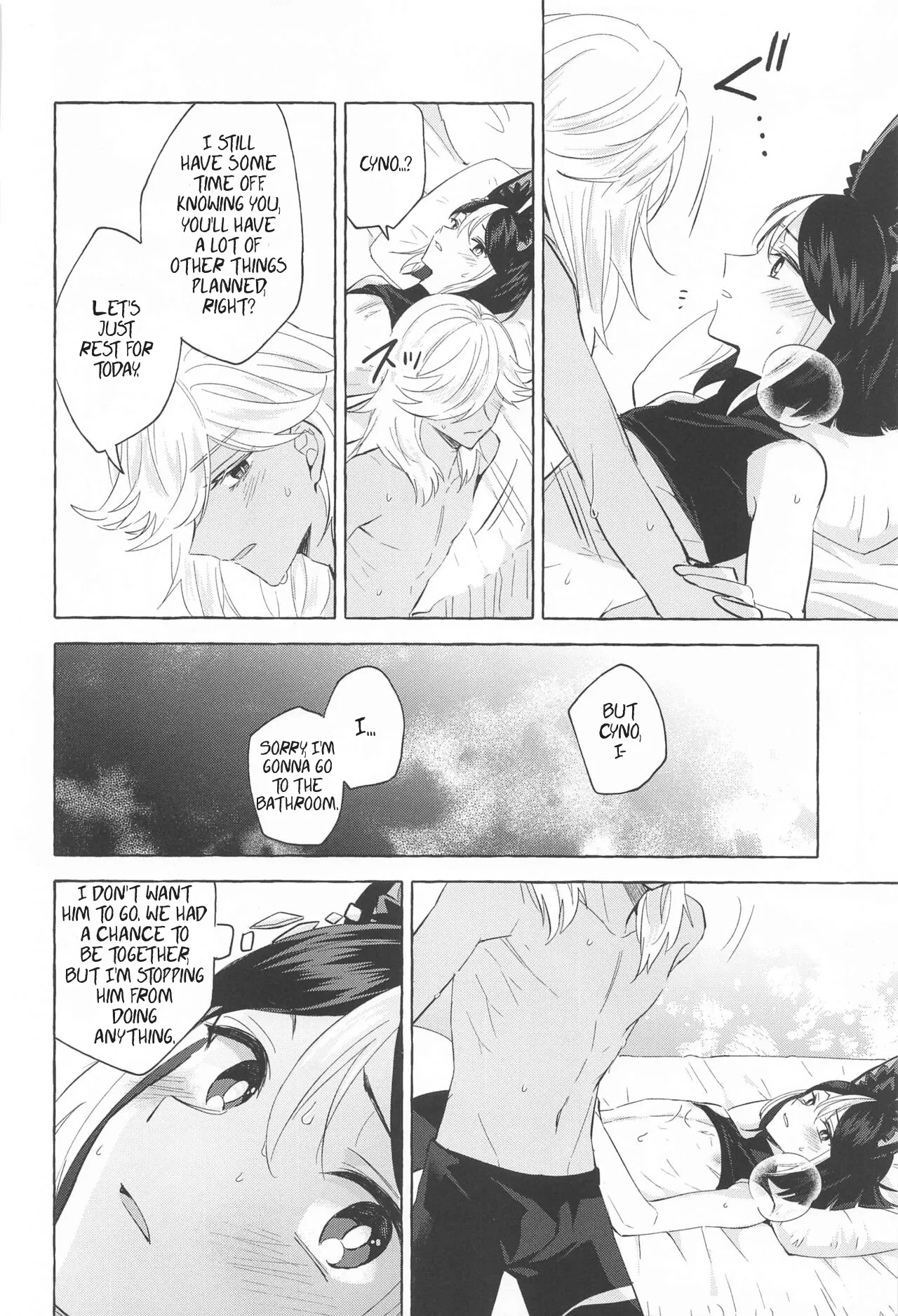 Shinju ni Yureru Buranko | Swimming in Pearlescent page 35 featuring tighnari genshin impact parody - rough translation kemonomimi hentai manga - read online free