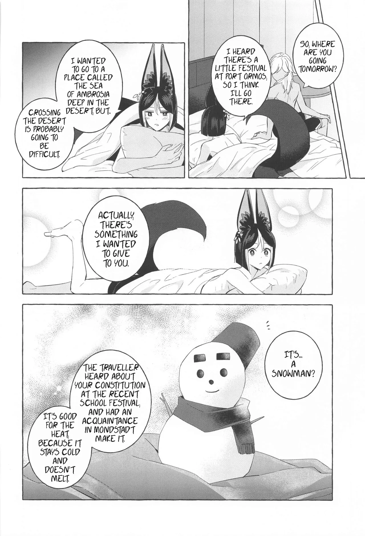 Shinju ni Yureru Buranko | Swimming in Pearlescent page 49 featuring tighnari genshin impact parody - rough translation kemonomimi hentai manga - read online free