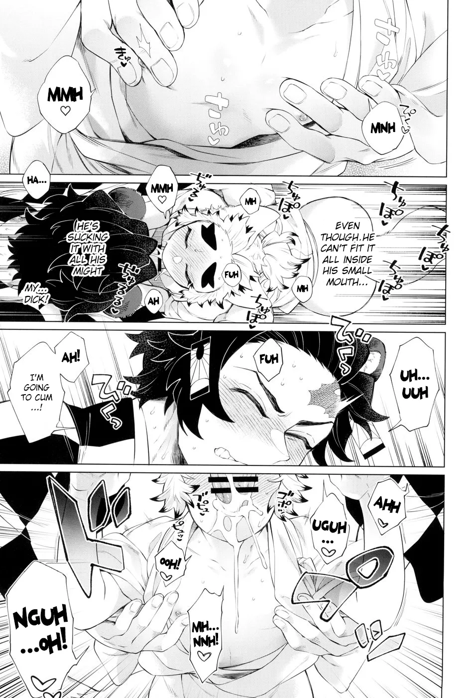 [Mekao (Den Meka)] Tanjirou-san Kodomo Atsukai Shinaide Kudasai | Tanjirou-san, Please Don't Treat Me Like a Child (Kimetsu no Yaiba) [English] {Chin²} page 35 featuring tanjirou kamado kimetsu no yaiba parody - kemonomimi yaoi hentai manga - read online free