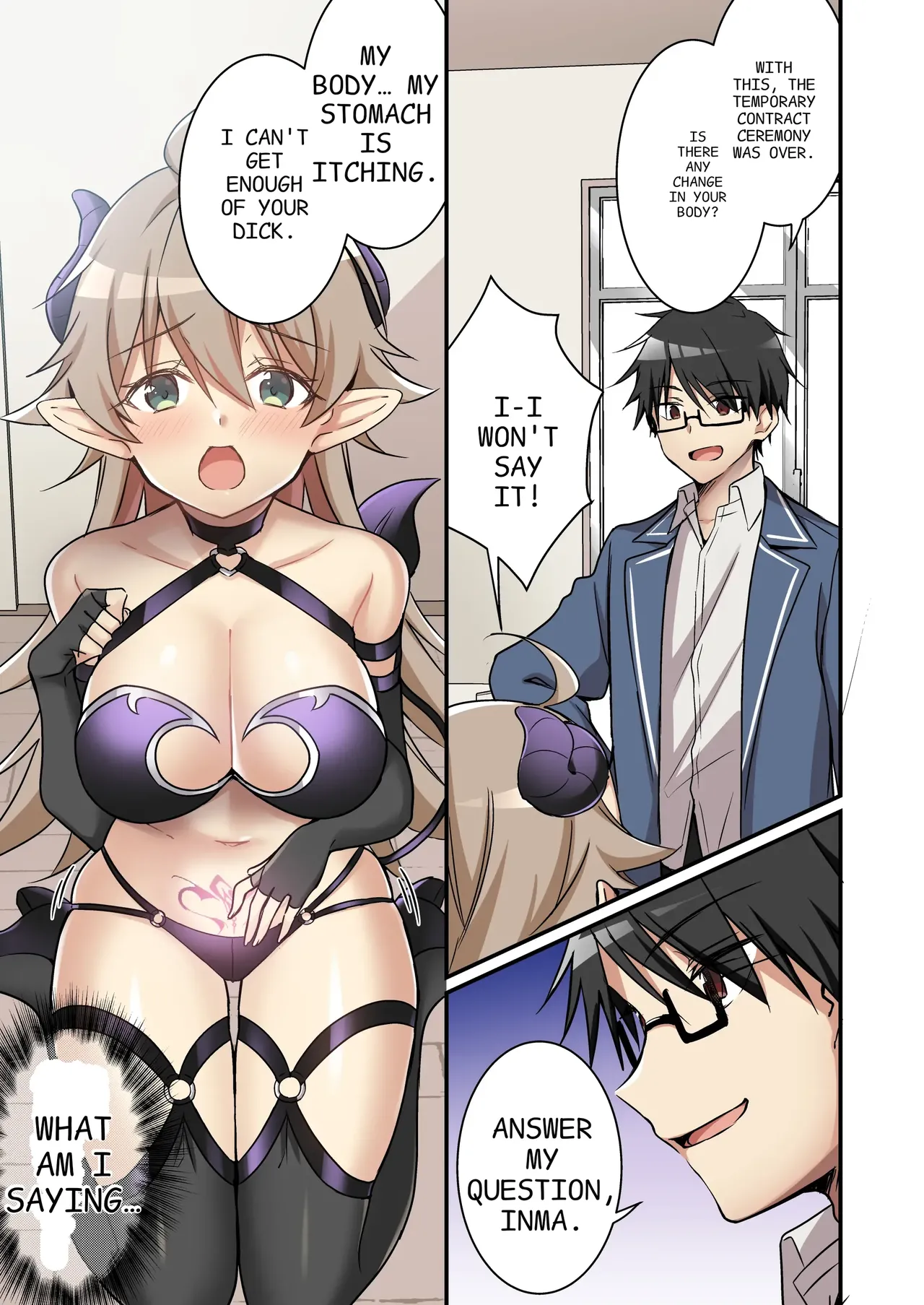 [TSF no F (NOMU)] Shoukan Sareta Succubus ga Boku da Nante Kiitenain desu kedo (Naki) | I didn't know that I was the summoned succubus (cry) [English] page 10 original parody - transformation demon girl hentai manga - read online free