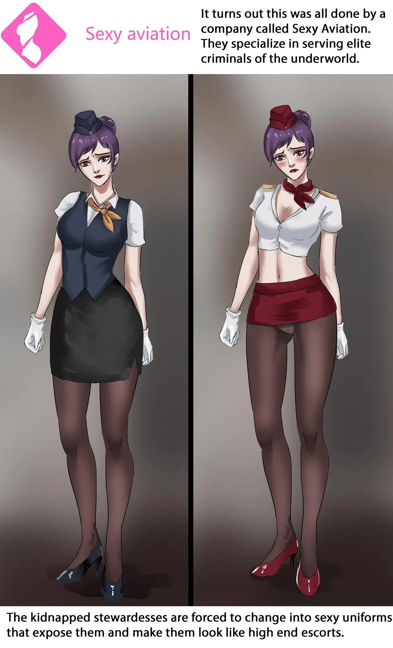 Stewardess 1-2 page 21 original parody - gloves pantyhose hentai manga - read online free