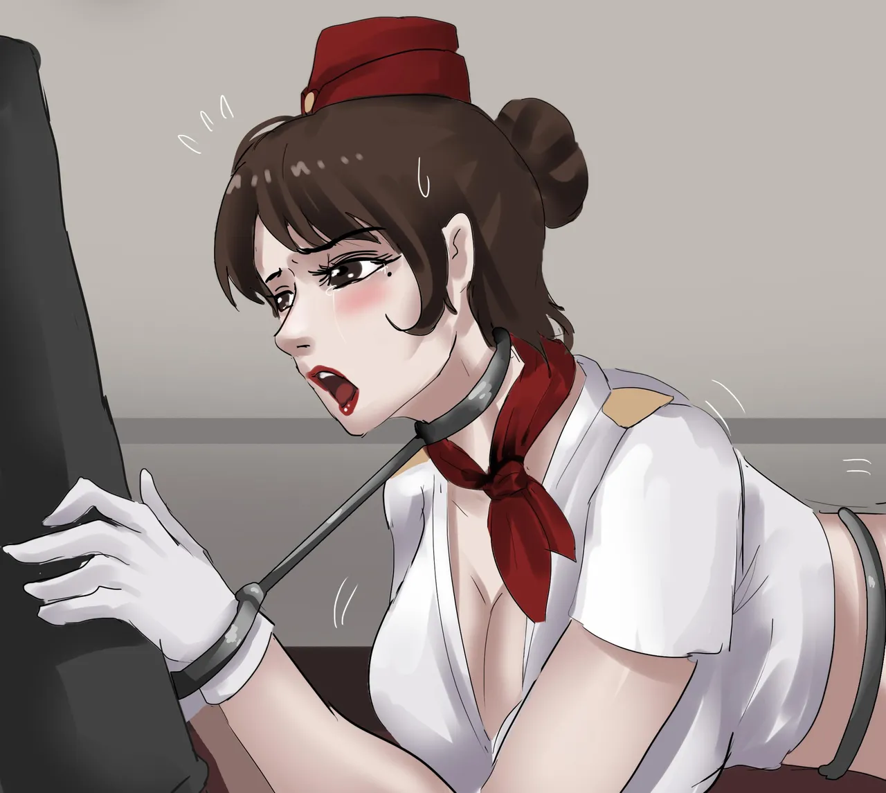 Stewardess 1-2 page 42 original parody - gag bondage hentai manga - read online free