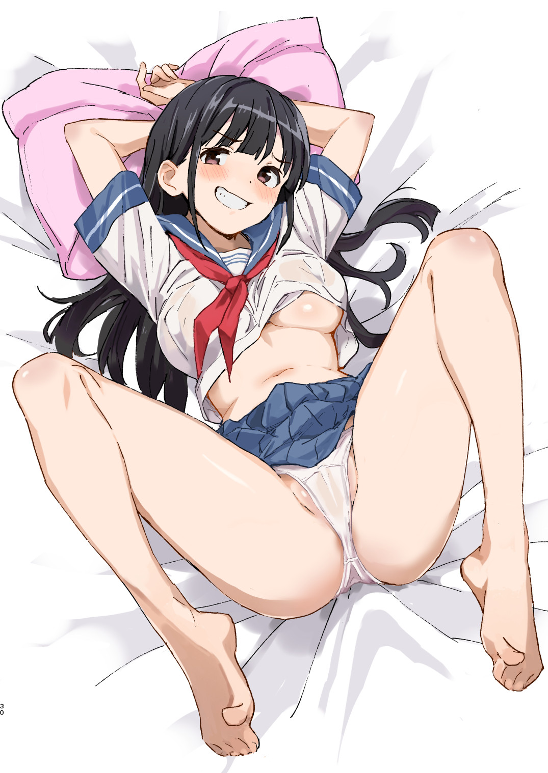 1-kagetsu Ninshin Shinakereba Otoko ni Modoreru Hanashi page 30 original parody - schoolgirl uniform multi-work series hentai manga - read online free