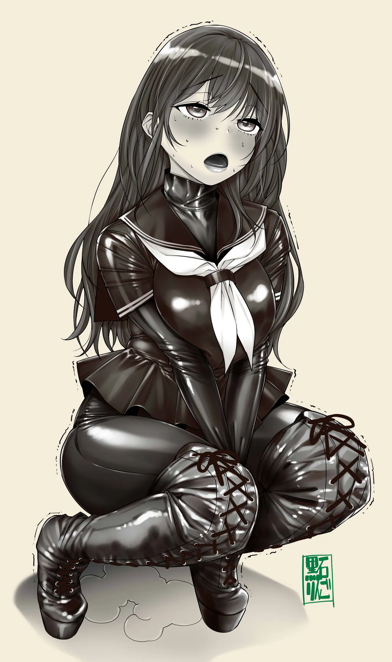 Tekateka seifuku omorashi gakuin page 31 original parody - schoolgirl uniform urination hentai manga - read online free