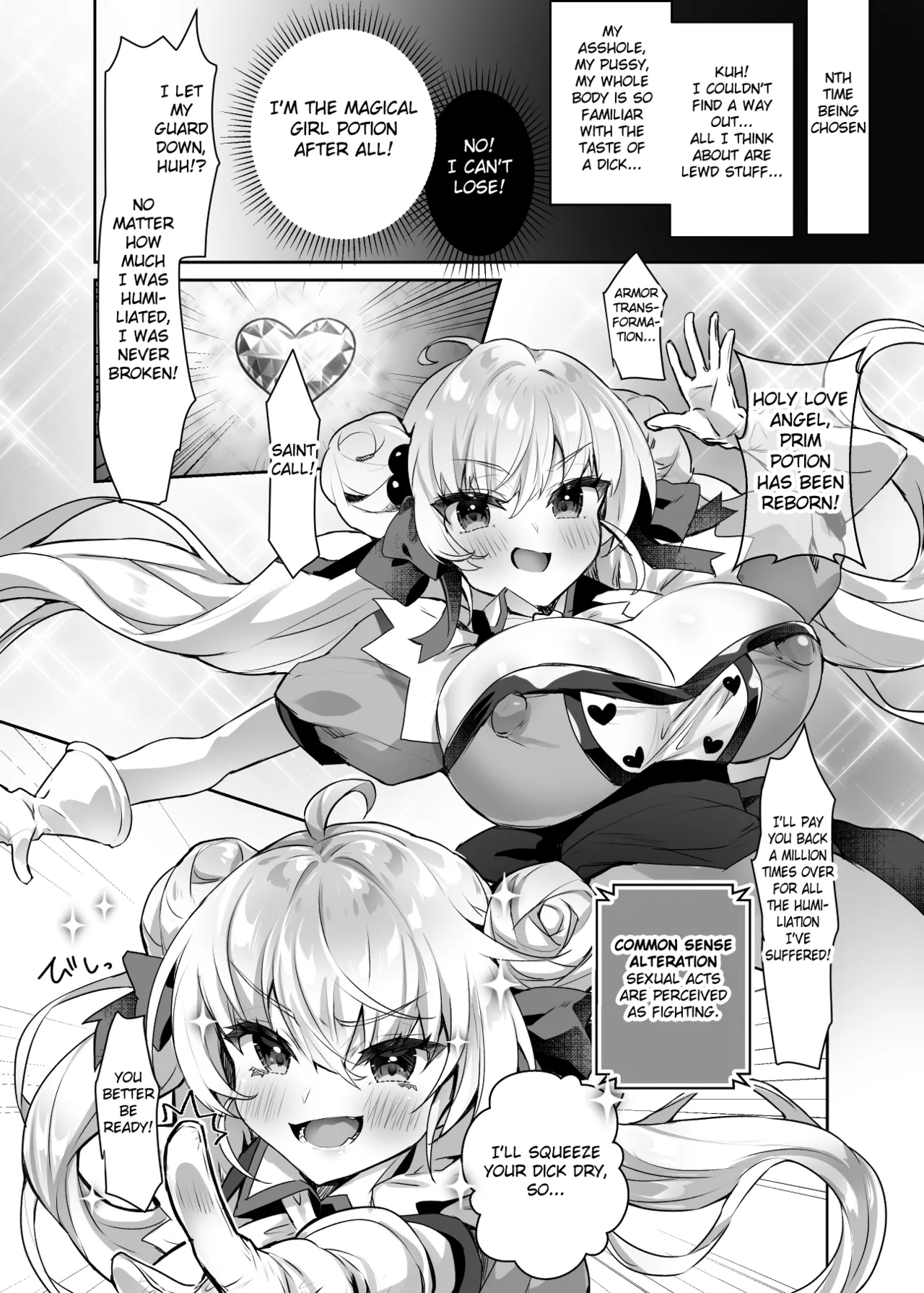 Moto Mahoushoujo ga Iru Fuuzokuten 2 page 16 original parody - big breasts garter belt hentai manga - read online free