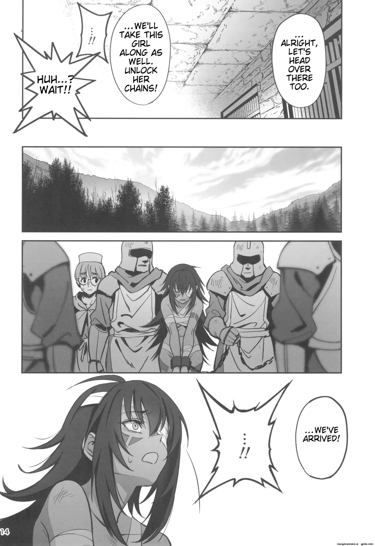 Mori o Mamoru Ookami Shoujo ga Inkou Shisai ni NTRreta Hanashi page 14 original parody - nun garter belt hentai manga - read online free