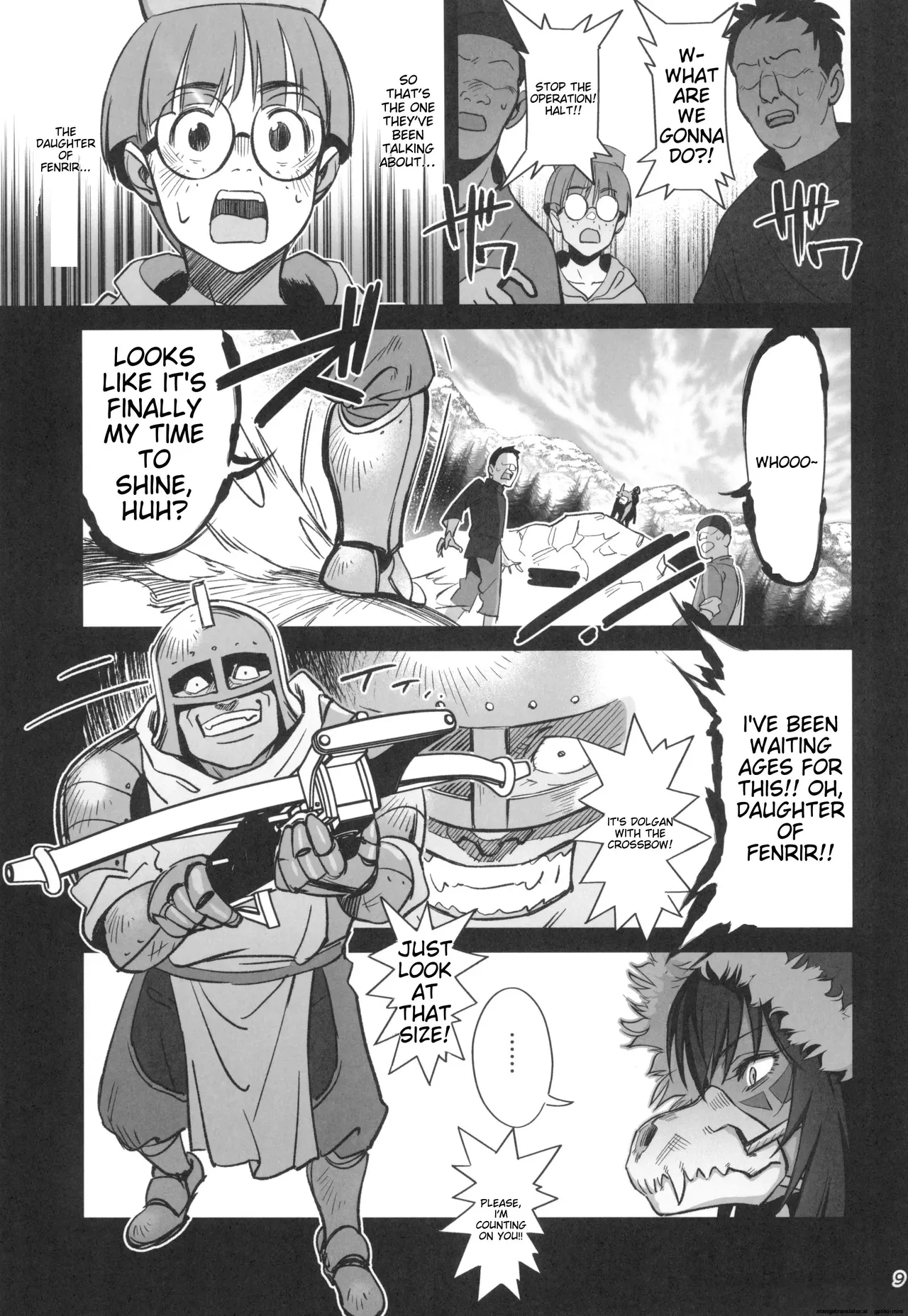 Mori o Mamoru Ookami Shoujo ga Inkou Shisai ni NTRreta Hanashi page 9 original parody - nun garter belt hentai manga - read online free